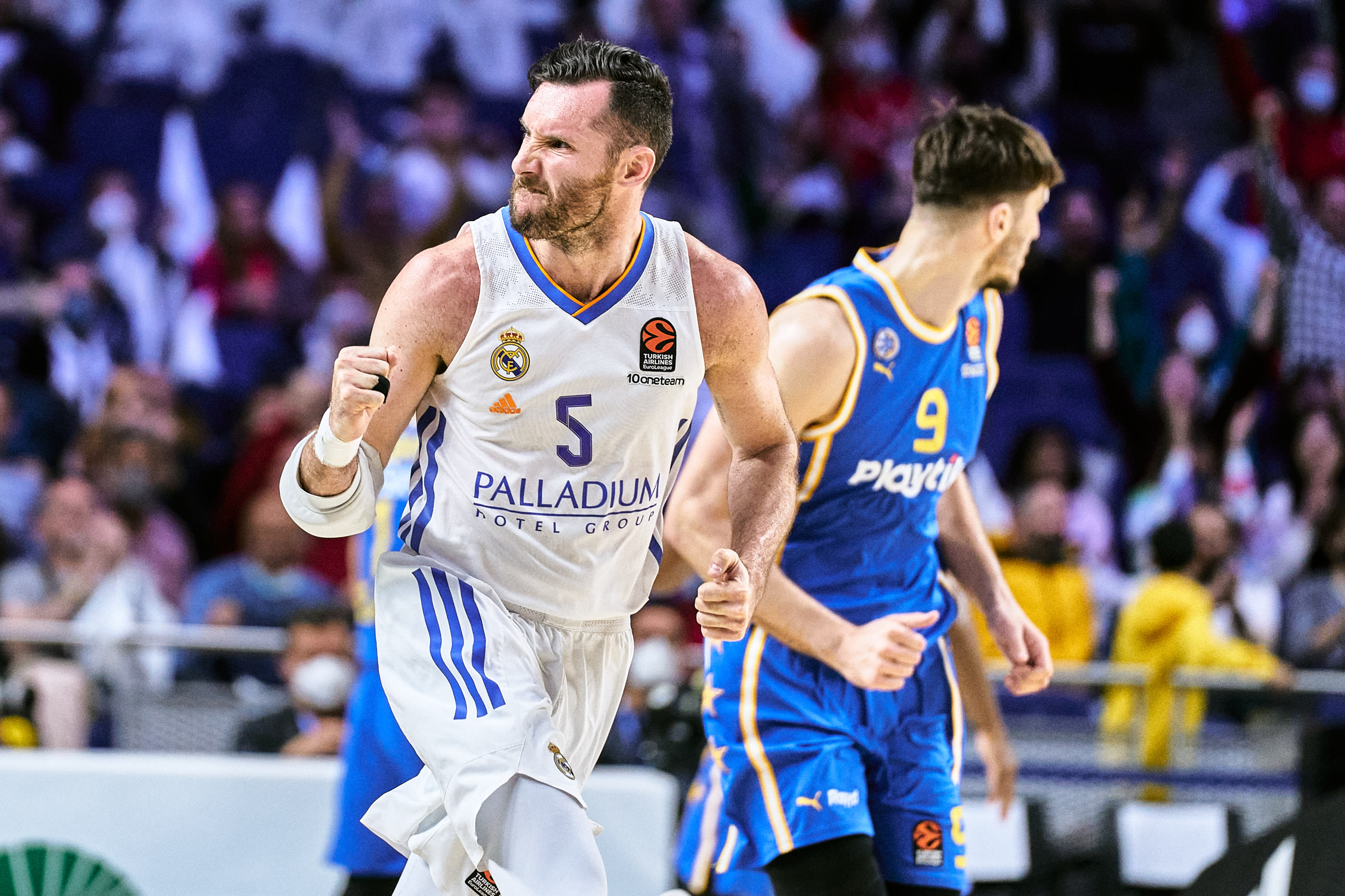 רודי פרננדס שחקן ריאל מדריד מול רומן סורקין שחקן מכבי תל אביב