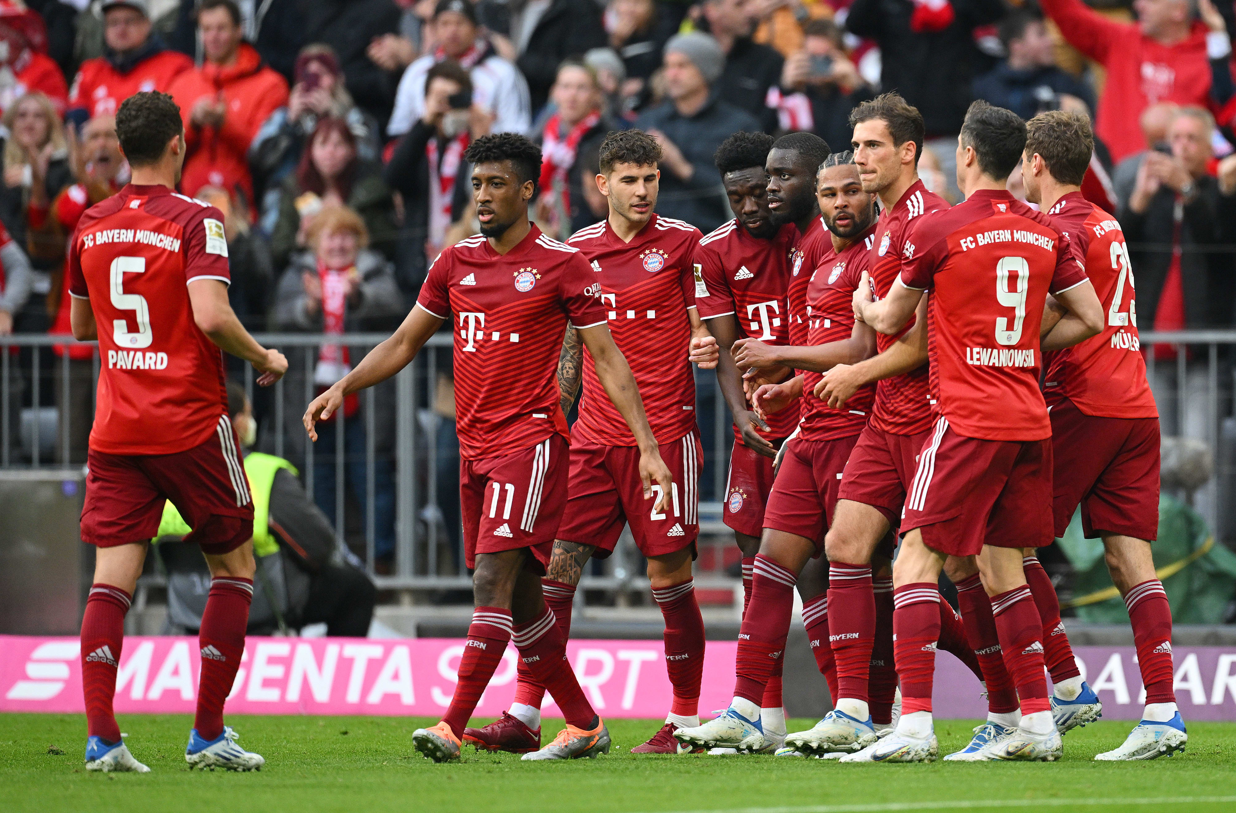 שחקני באיירן מינכן חוגגים