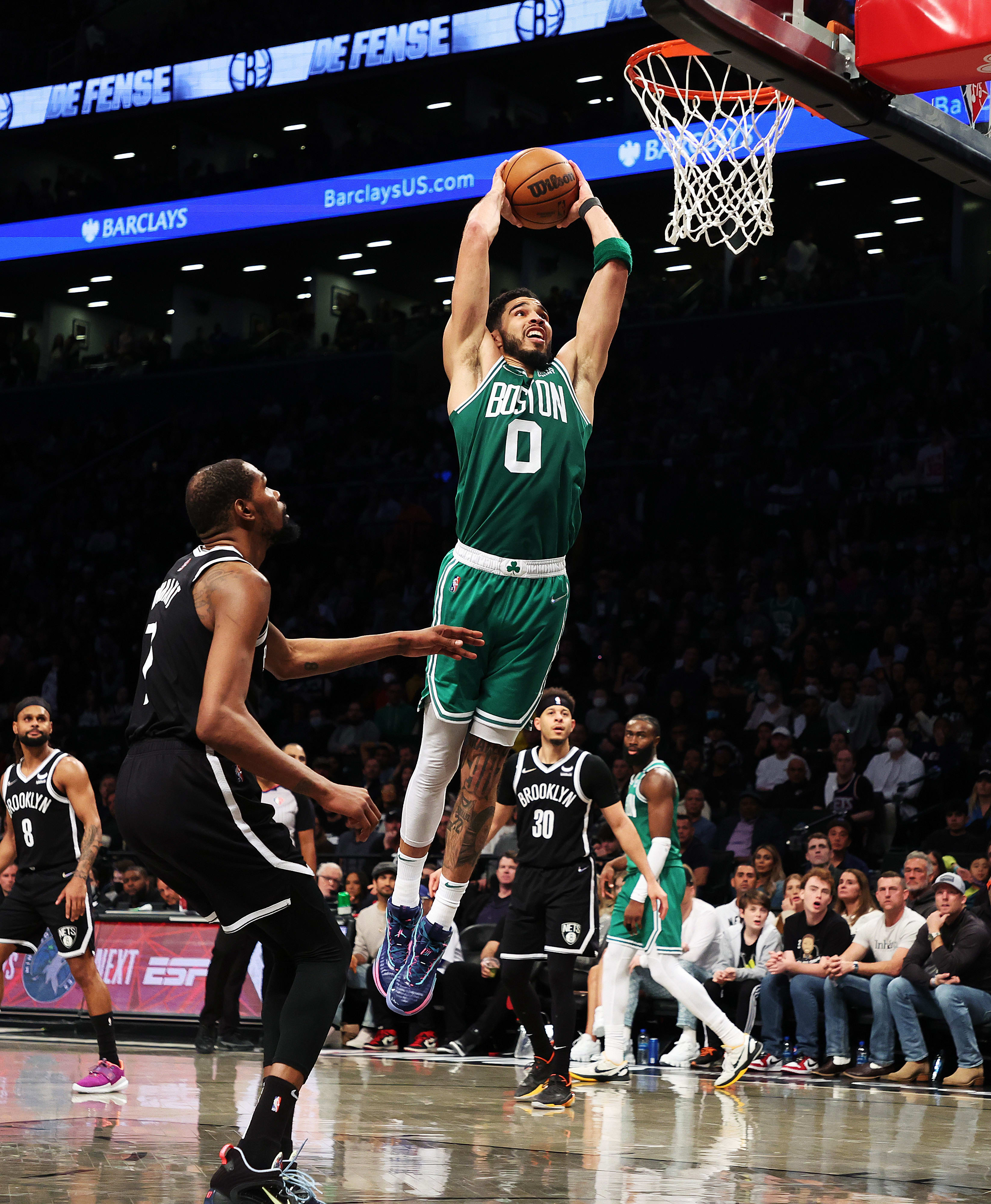 ג'ייסון טייטום, בוסטון סלטיקס, מעל קווין דוראנט, ברוקלין נטס