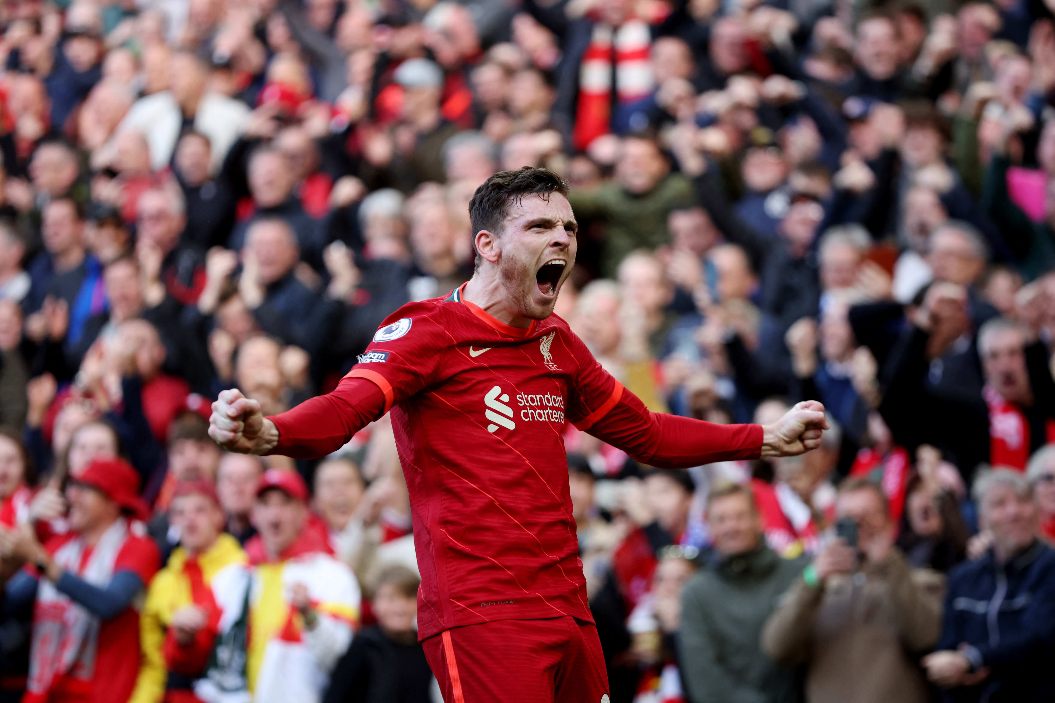 אנדי רוברטסון, שחקן ליברפול חוגג