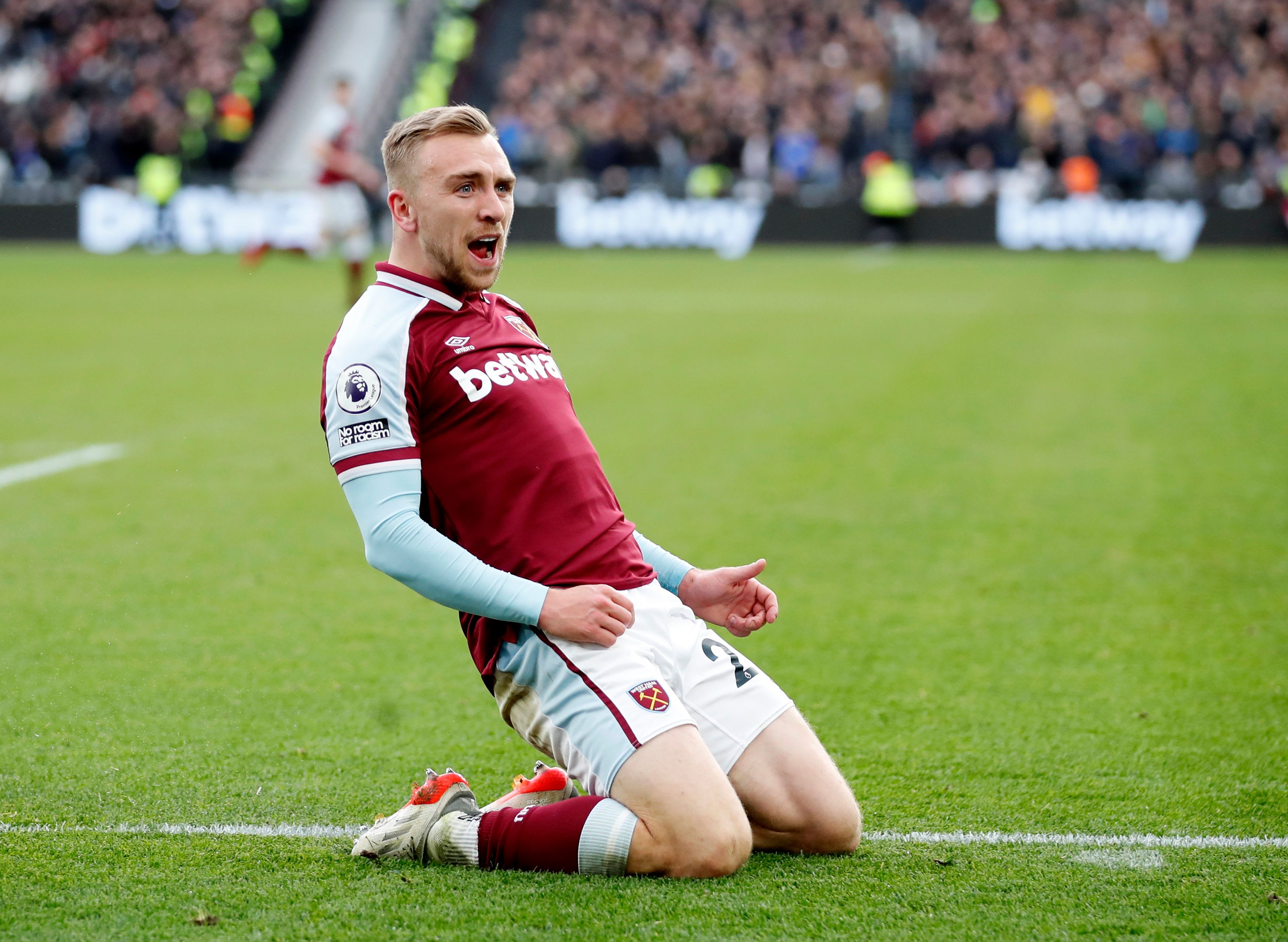 ג'רוד בואן, שחקן ווסטהאם חוגג