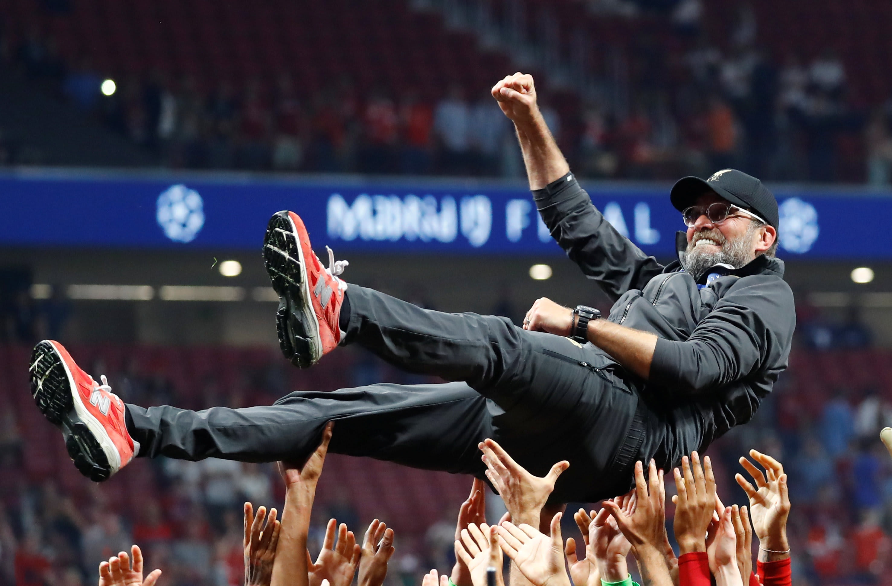 מאמן ליברפול, יורגן קלופ, אחרי הזכייה בליגת האלופות