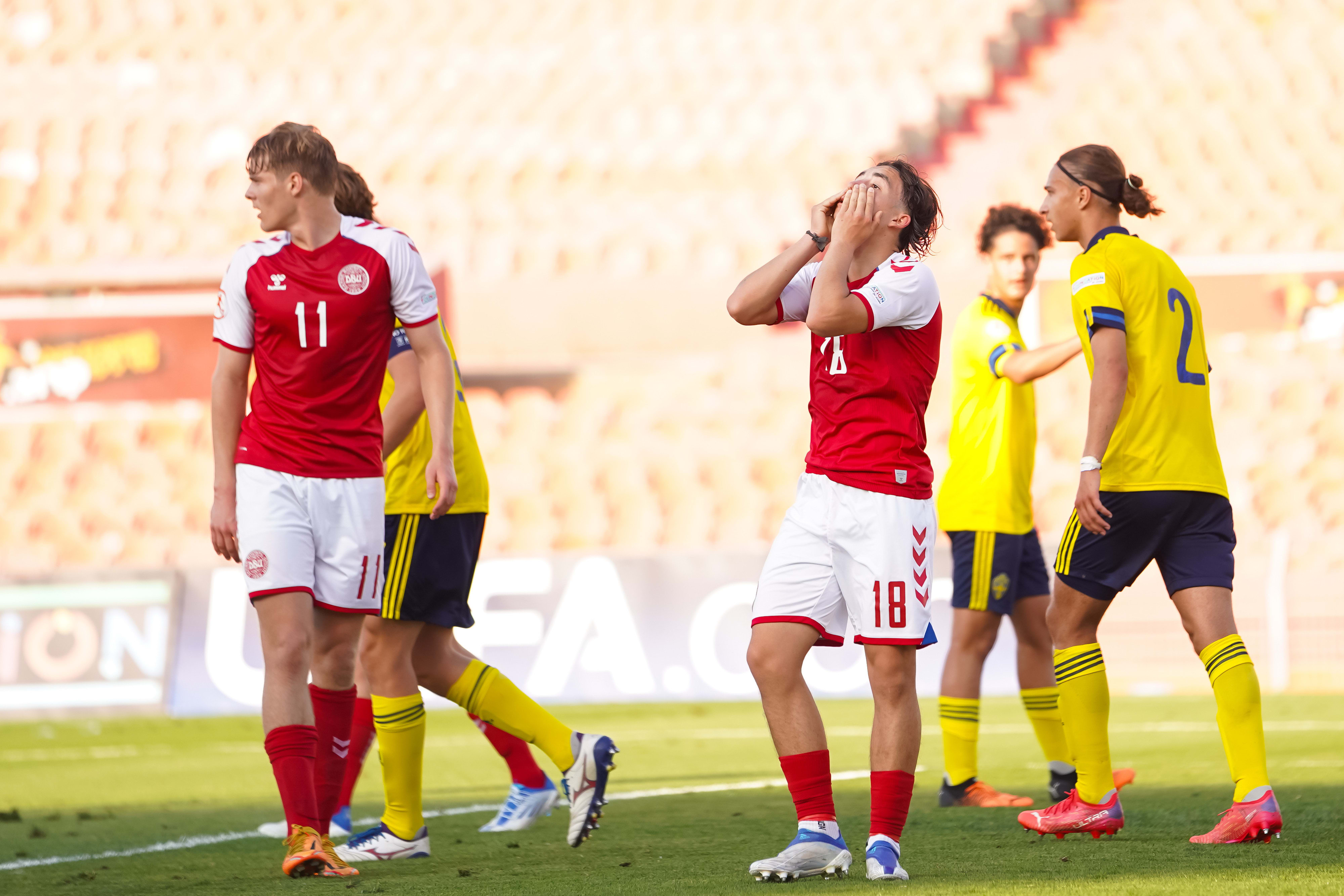 דנמרק נגד שבדיה באצטדיון רמת גן באליפות אירופה עד גיל 17 בישראל