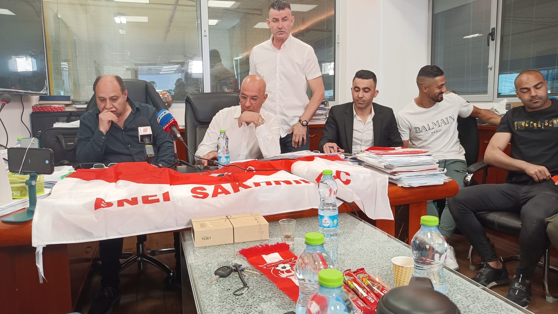 בני סכנין במסיבת עיתונאים