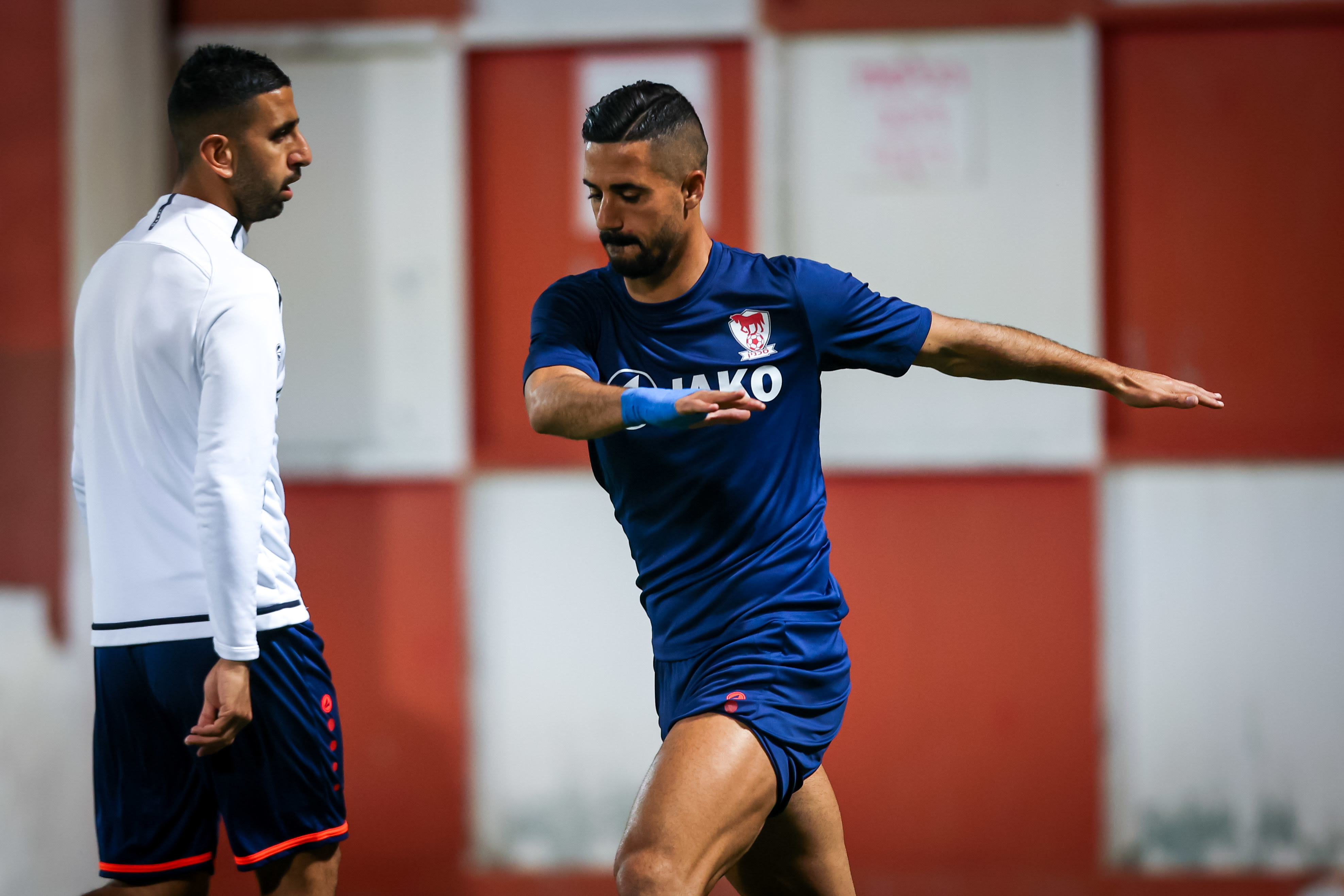 בירם כיאל שחקן בני סכנין בחימום