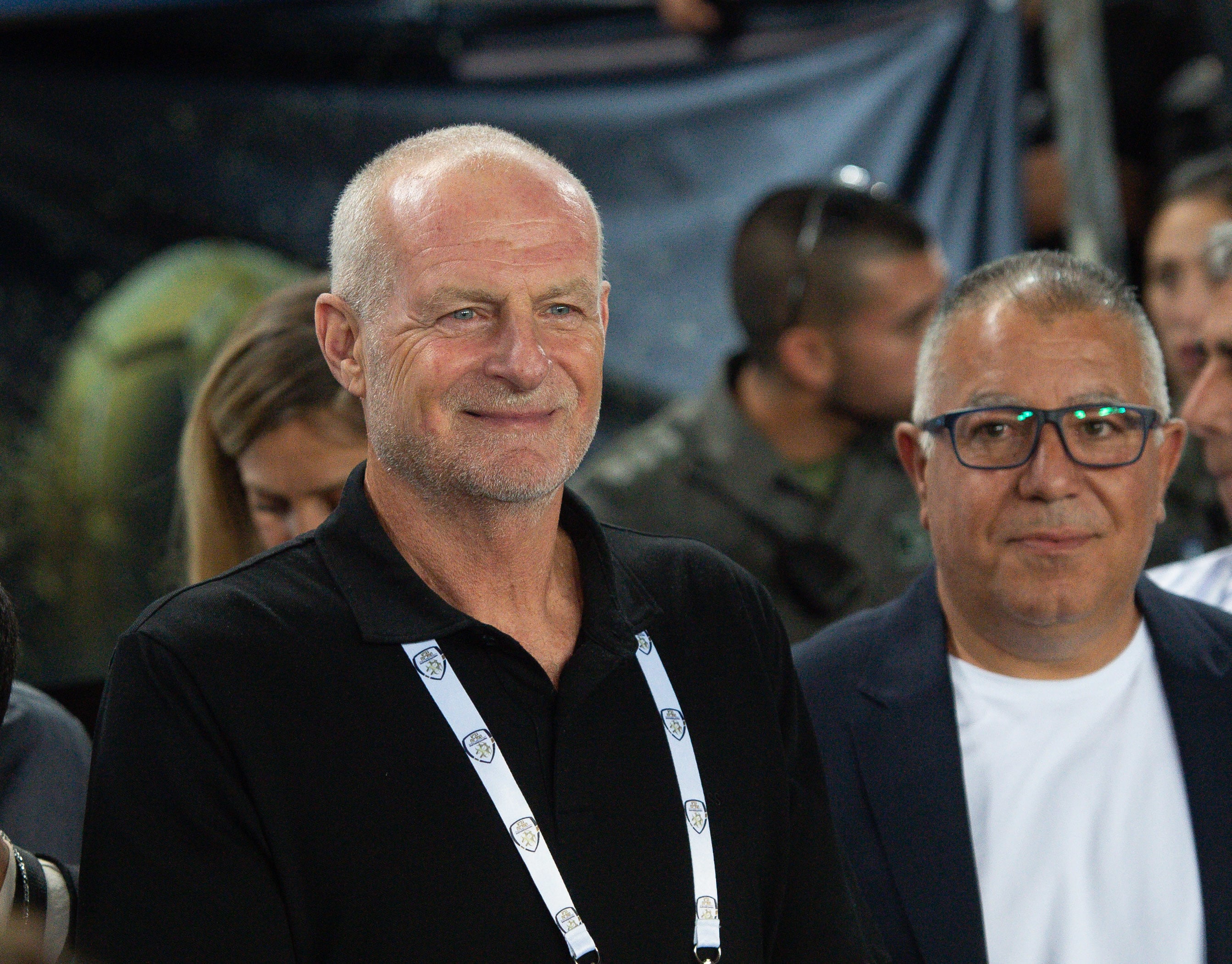 איתן תבריזי משבץ השופטים עם יושב ראש איגוד השופטים גיורא ענבר