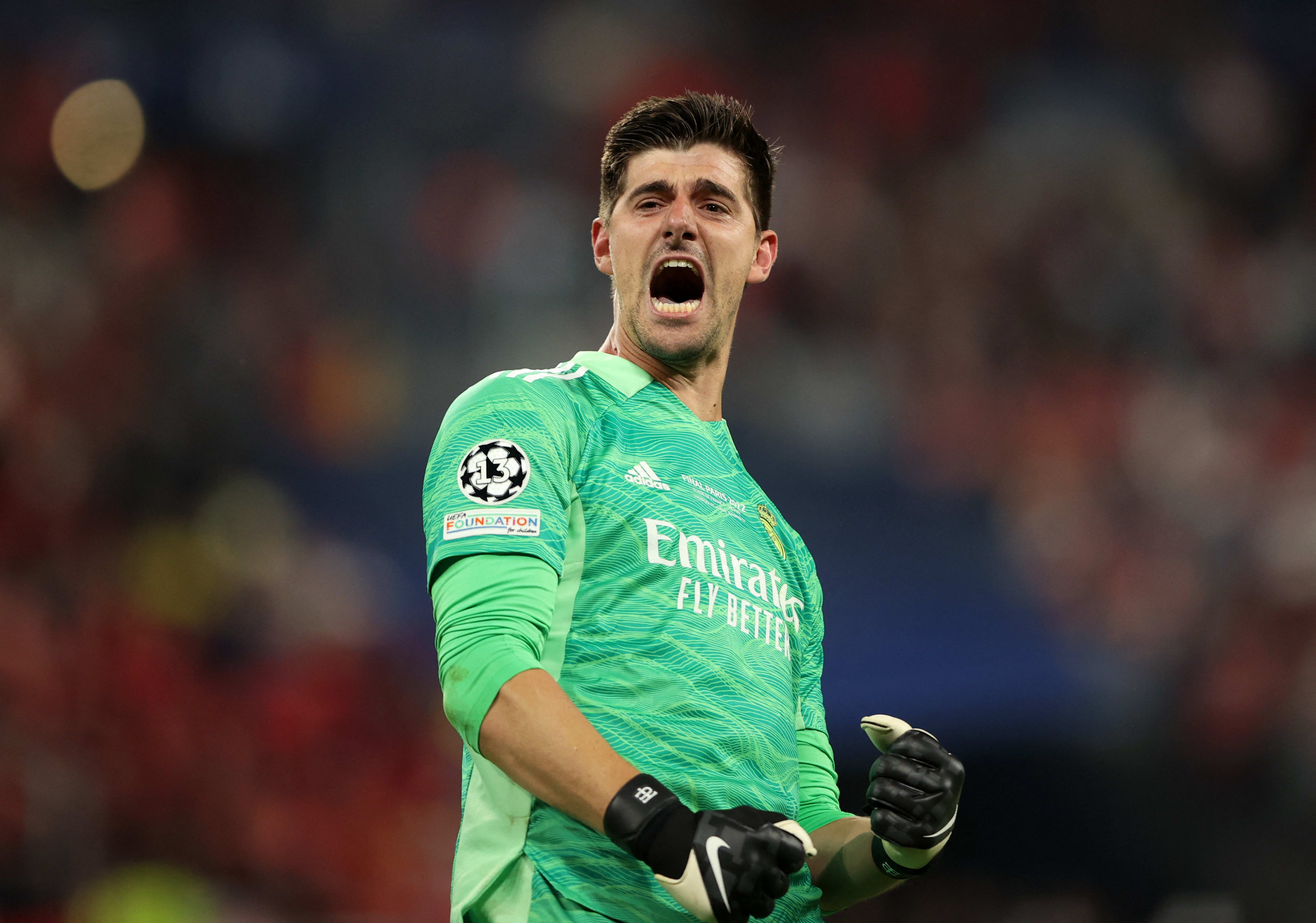 טיבו קורטואה שוער ריאל מדריד חוגג