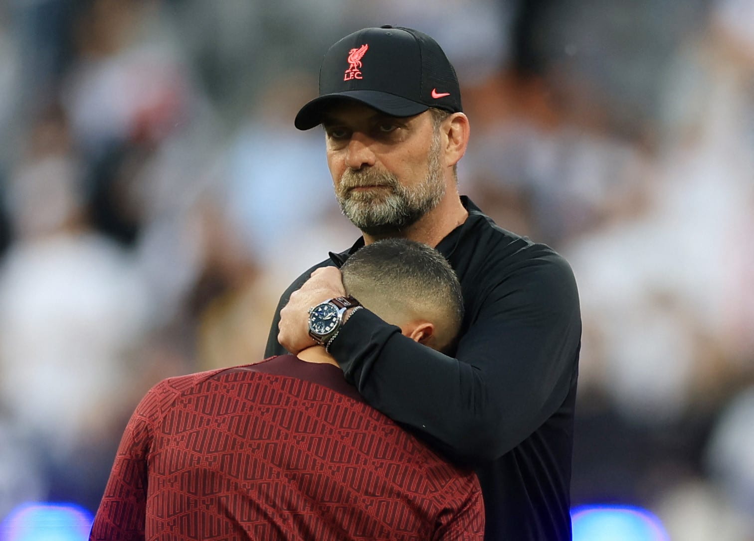 יורגן קלופ מאמן ליברפול עם טיאגו אלקנטרה