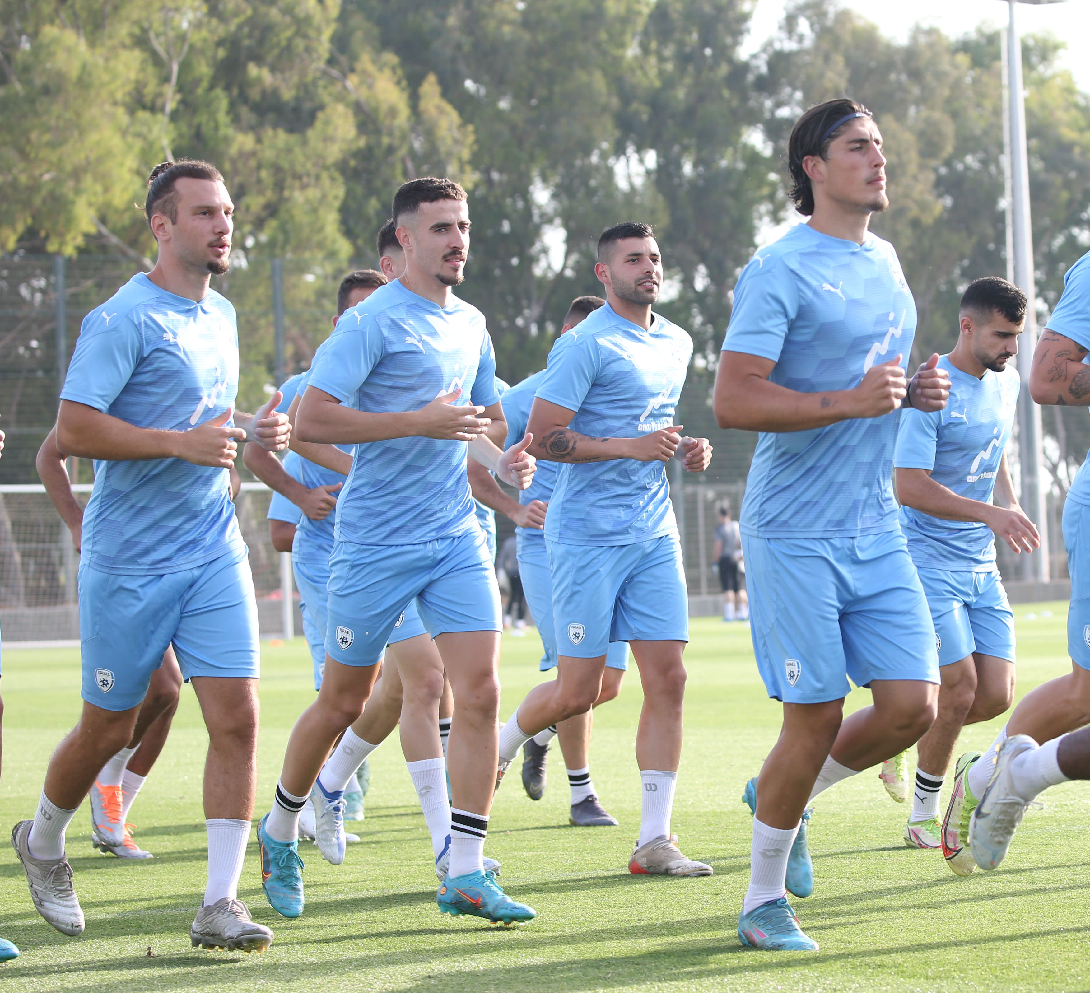 עומרי גנדלמן, תאי בריבו, דולב חזיזה, שון גולדברג, שחקני נבחרת ישראל בכדורגל