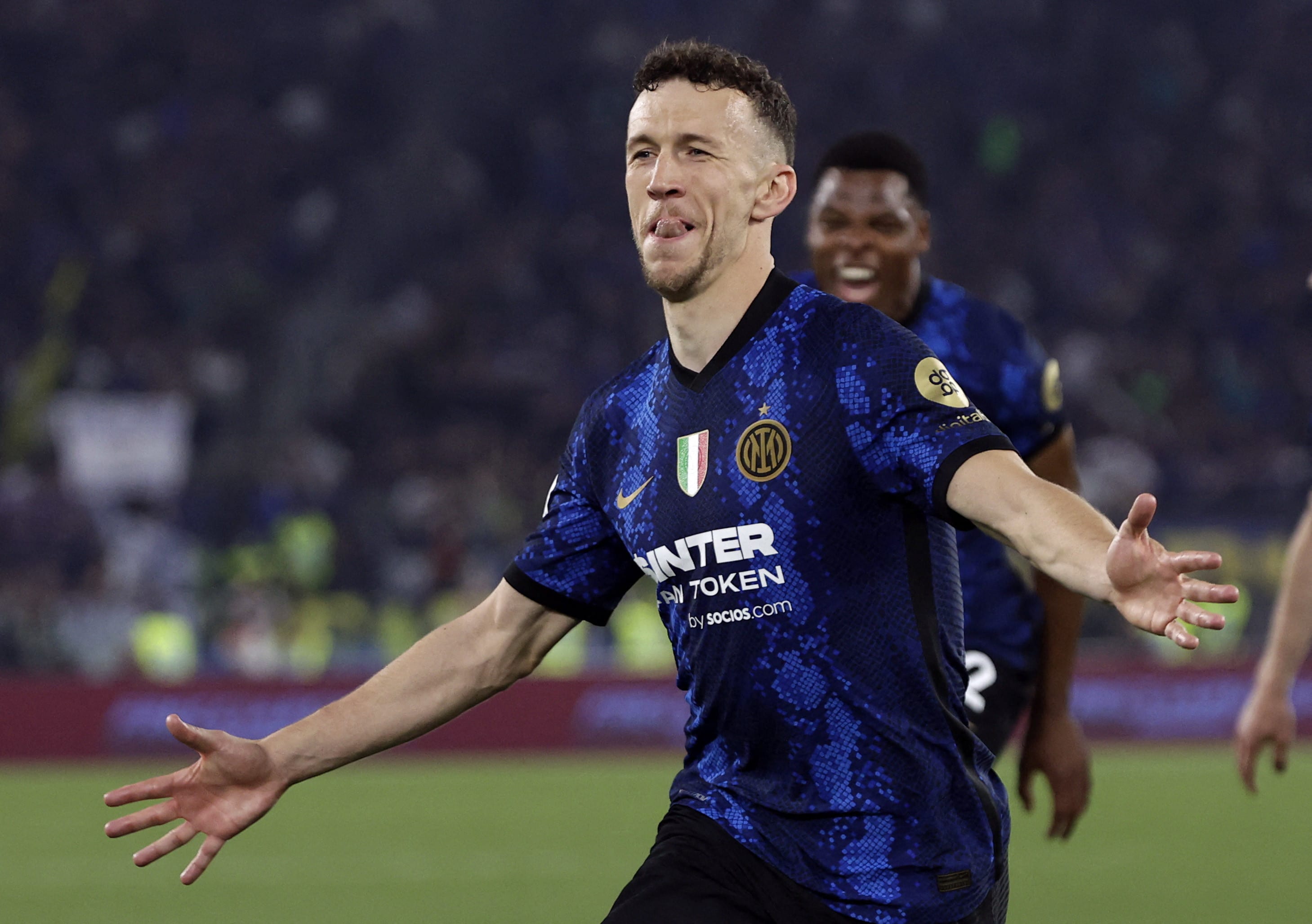 שחקן אינטר, איבן פרישיץ', חוגג שער