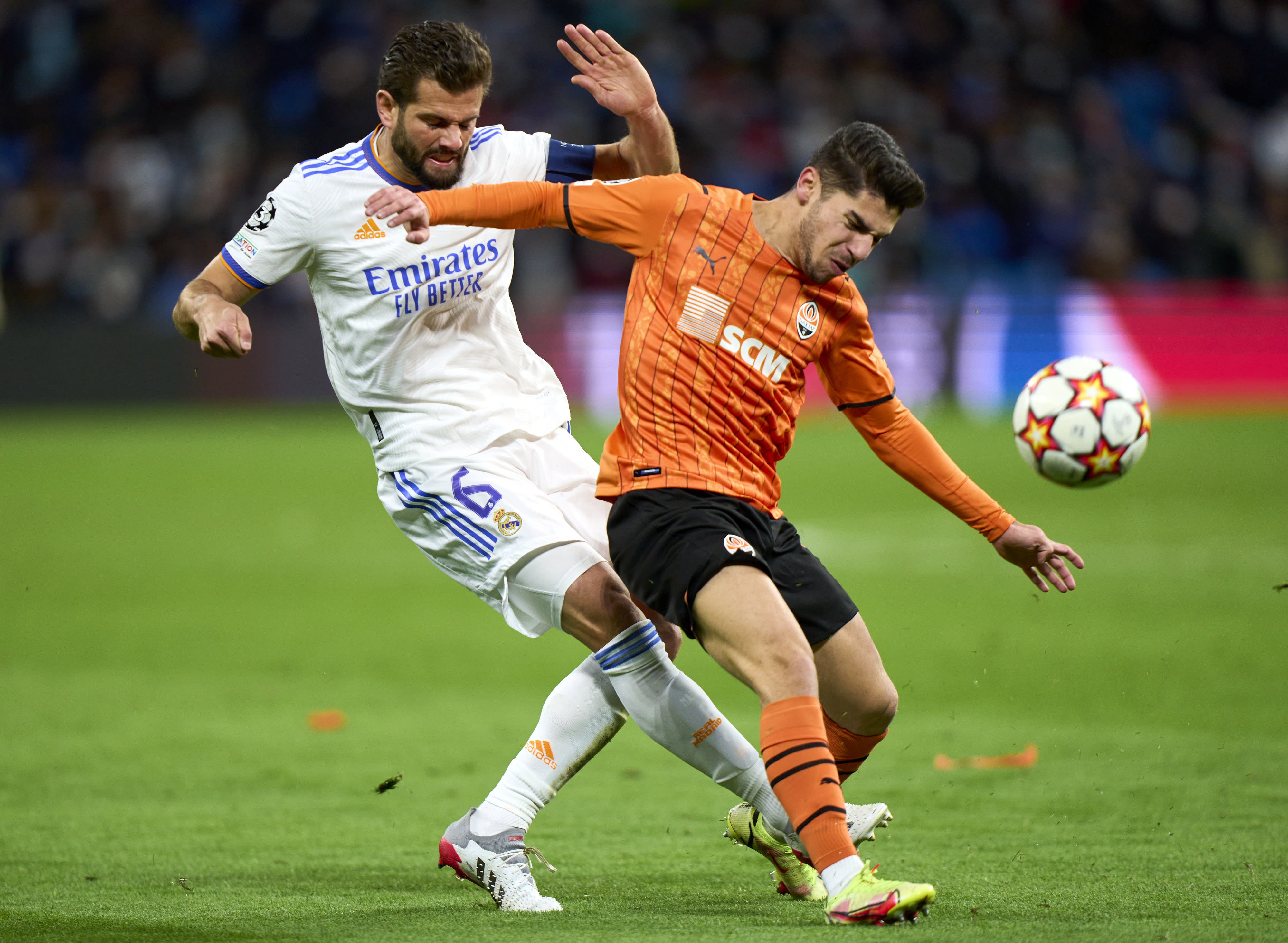 מנור סולומון, שחטאר דונייצק נגד נאצ'ו פרננדס, ריאל מדריד