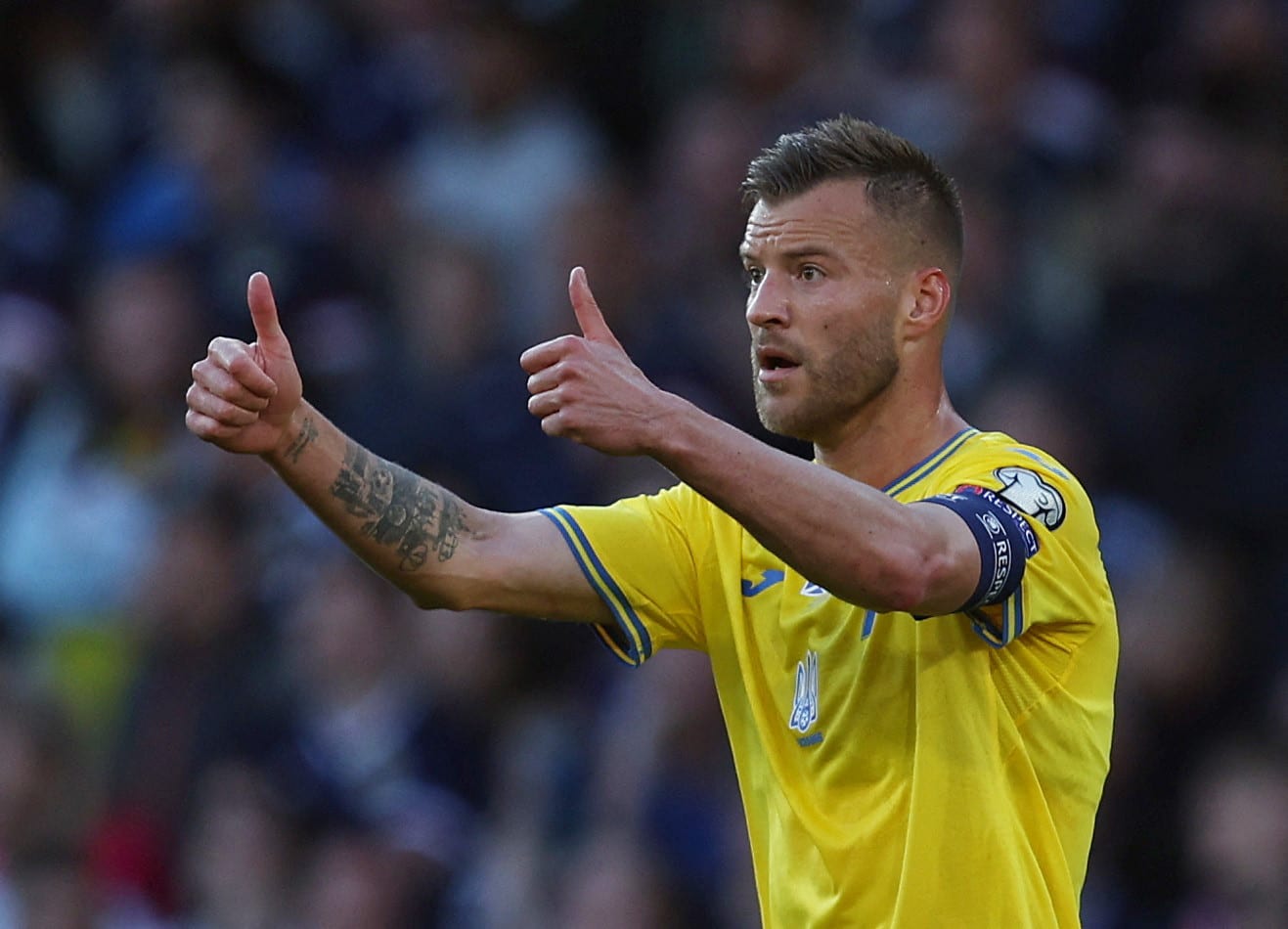 אנדריי ירמולנקו שחקן נבחרת אוקראינה