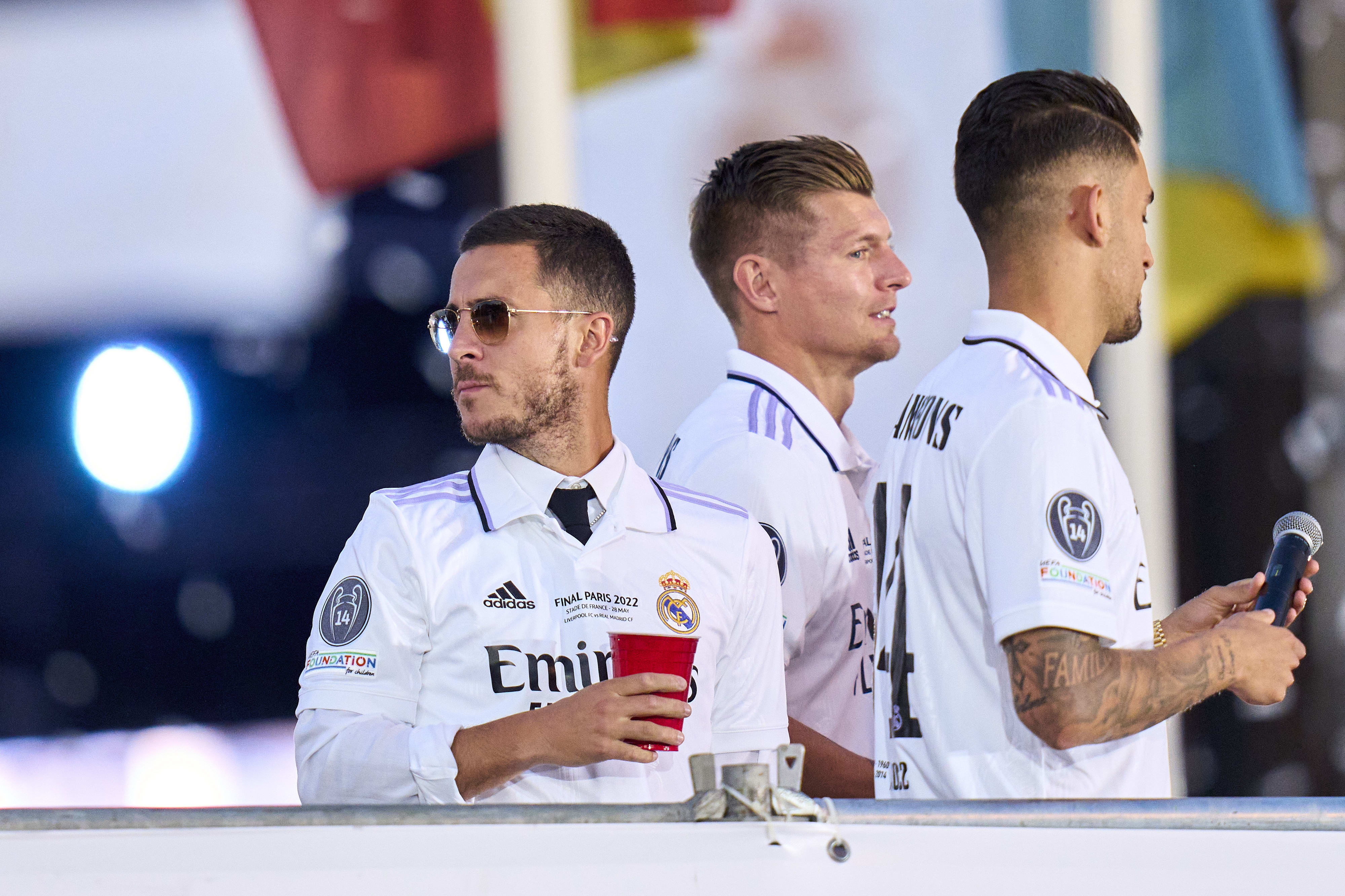 אדן הזאר בחגיגות הזכייה של ריאל מדריד בליגת האלופות