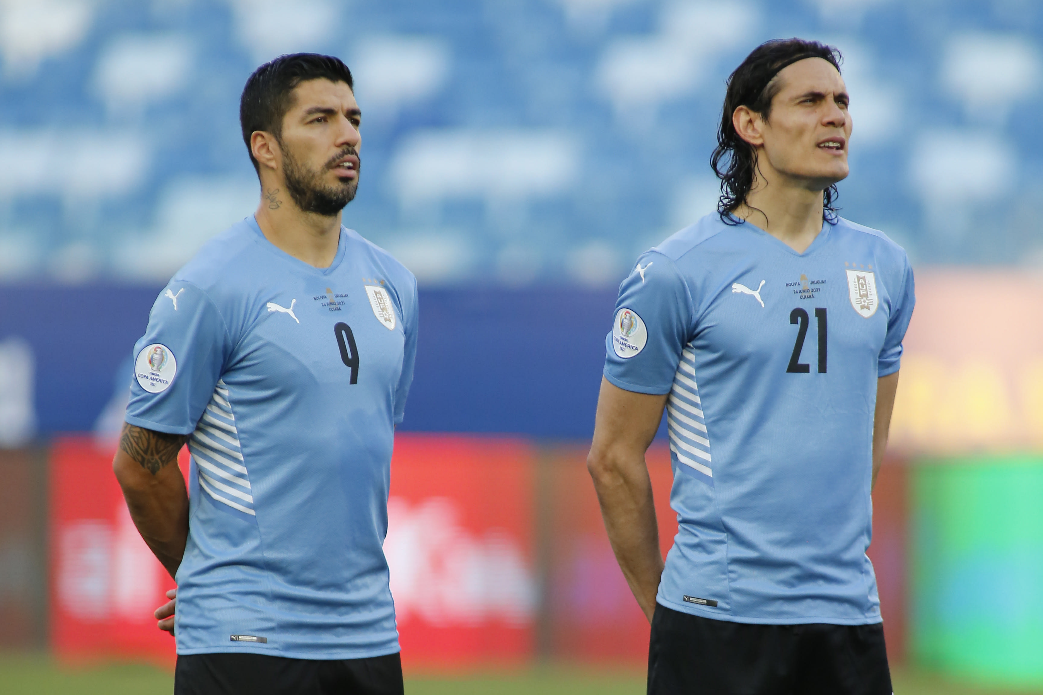 אדינסון קבאני ולואיס סוארס, כוכבי נבחרת אורוגוואי