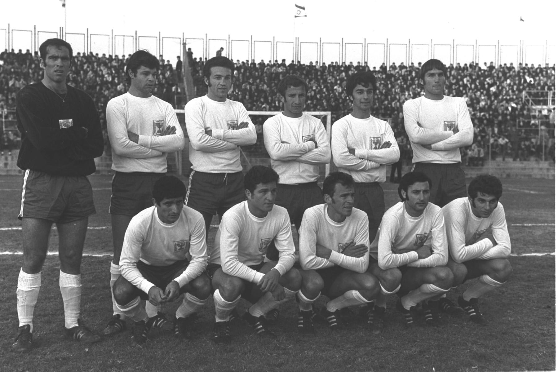 יצחק שום, אלי בן רימוז, מרדכי שפיגלר נבחרת ישראל 1970