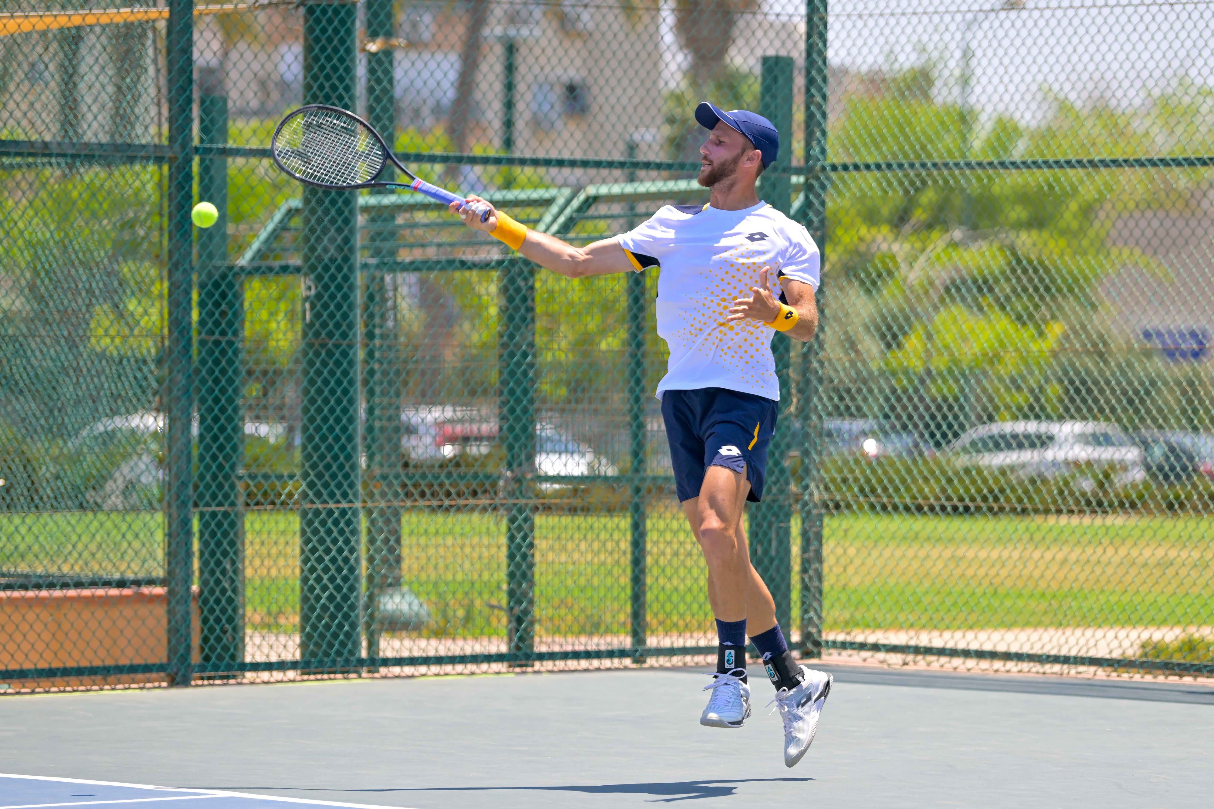 הטניסאי הישראלי עידן לשם