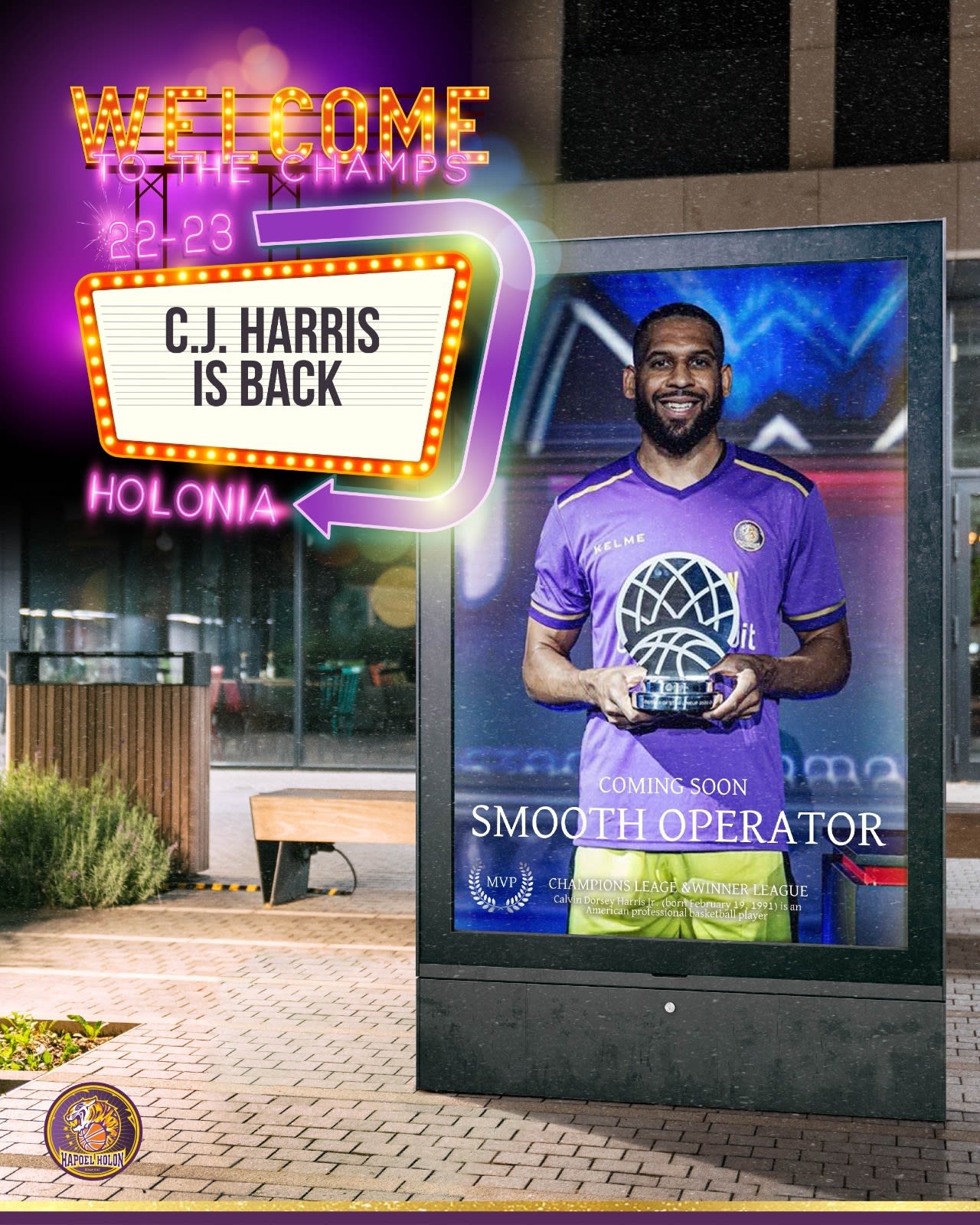 סי ג'יי האריס, הפועל חולון