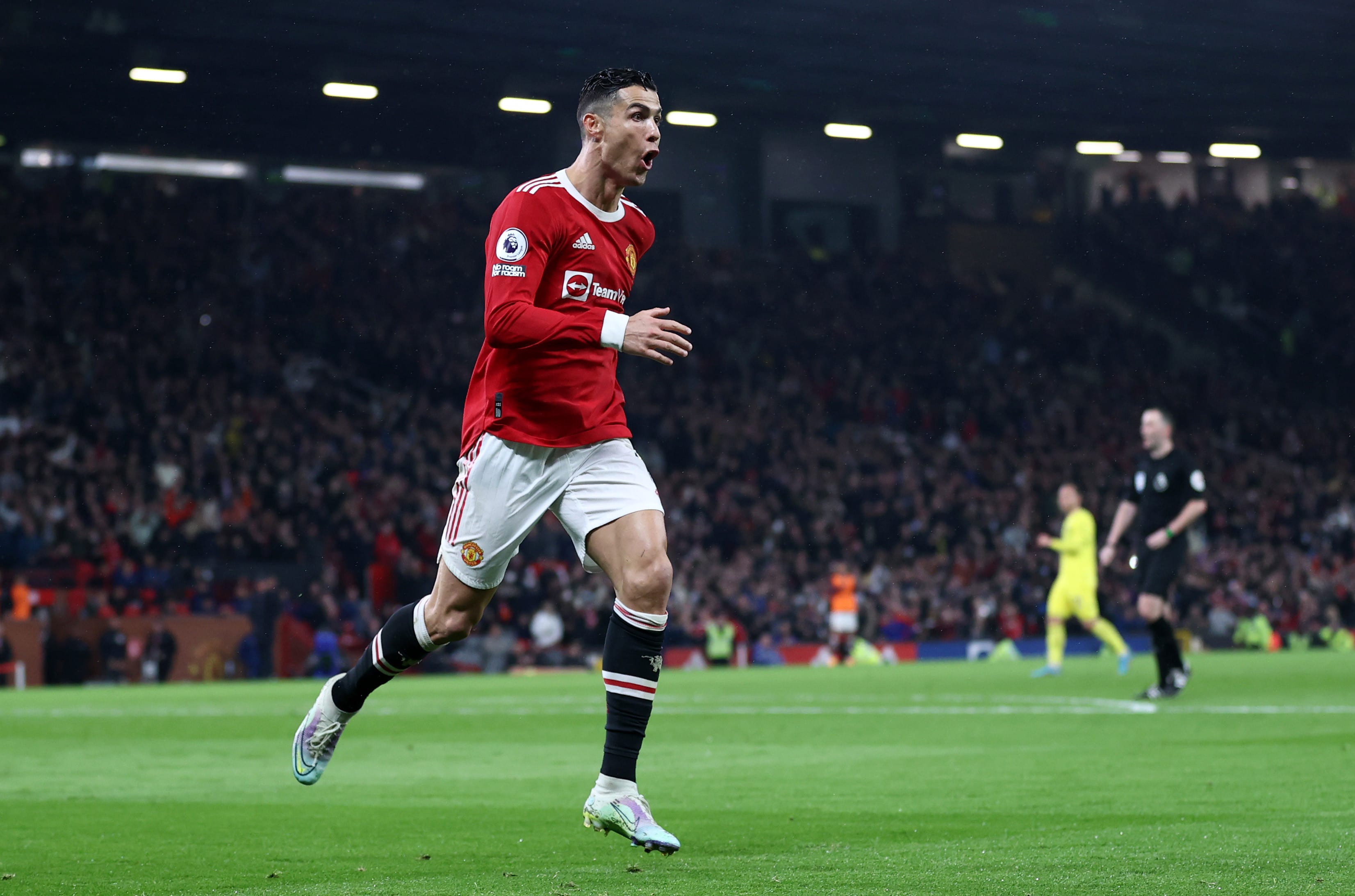 כריסטיאנו רונאלדו, שחקן מנצ'סטר יונייטד חוגג