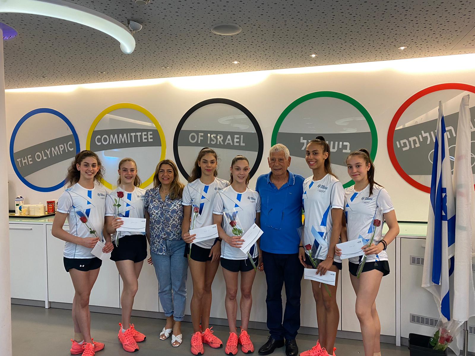 קבלת הפנים של איגוד ההתעמלות לכבוד נבחרת ההתעמלות האמנותית של ישראל
