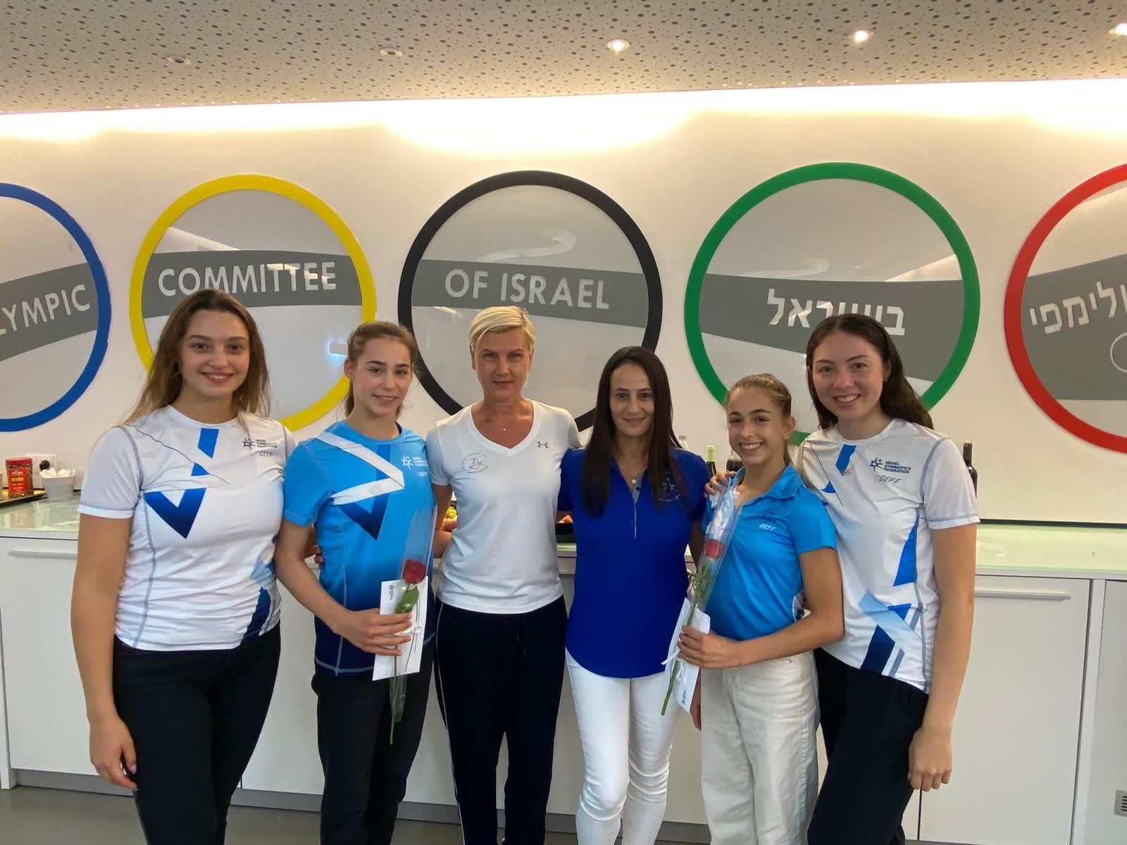 קבלת הפנים של איגוד ההתעמלות לכבוד נבחרת ההתעמלות האמנותית של ישראל