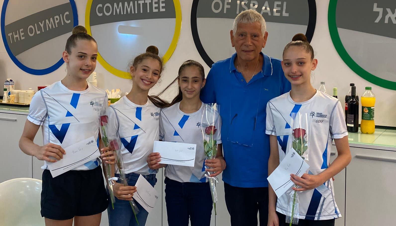 קבלת הפנים של איגוד ההתעמלות לכבוד נבחרת ההתעמלות האמנותית של ישראל