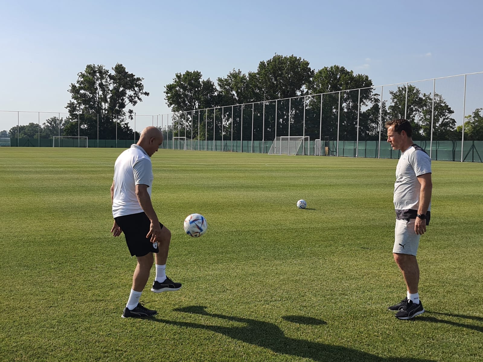 משה סיני עם יילה חוס נבחרת הנוער