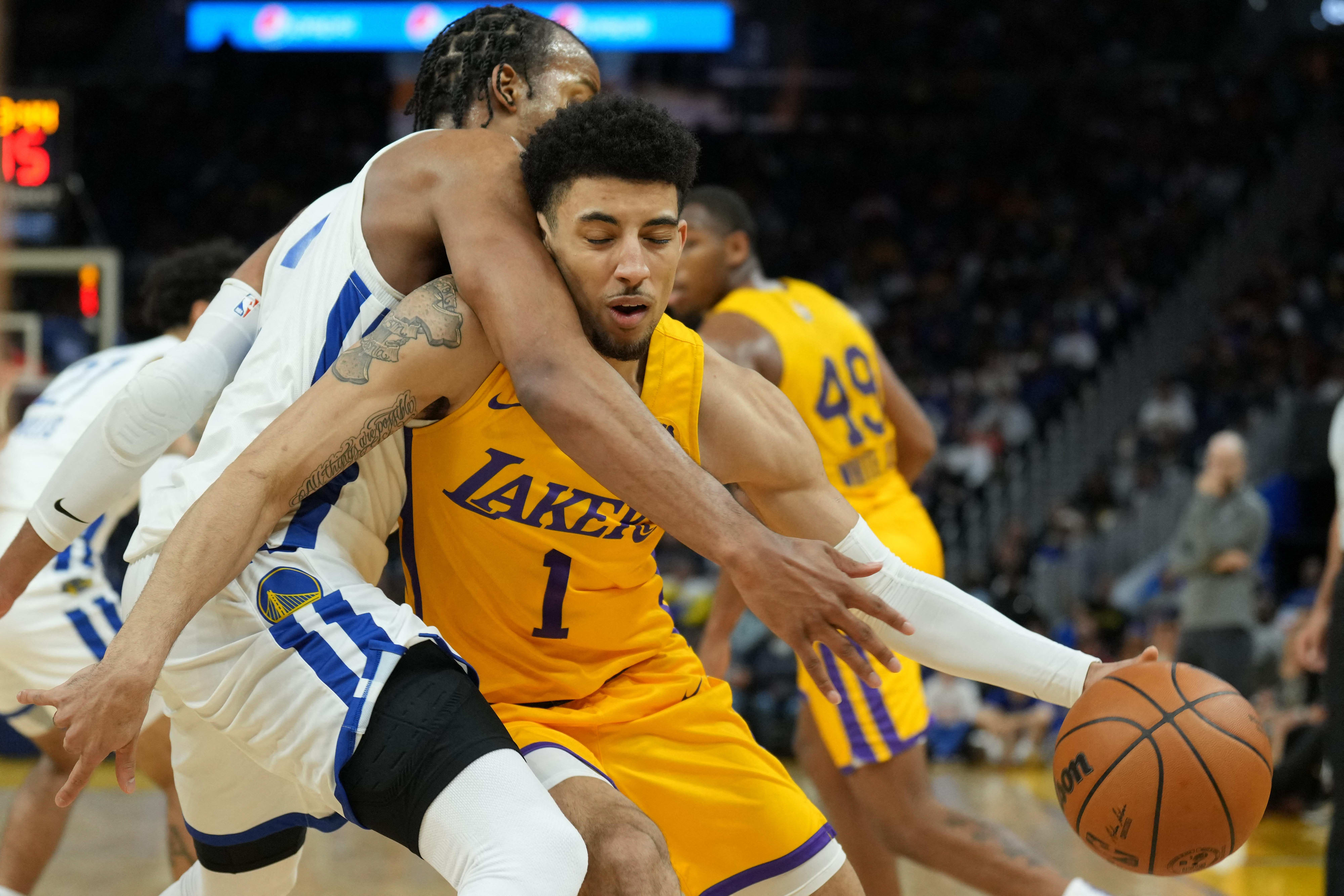 סקוטי פיפן ג'וניור במדי קבוצת ליגת הקיץ של לוס אנג'לס לייקרס