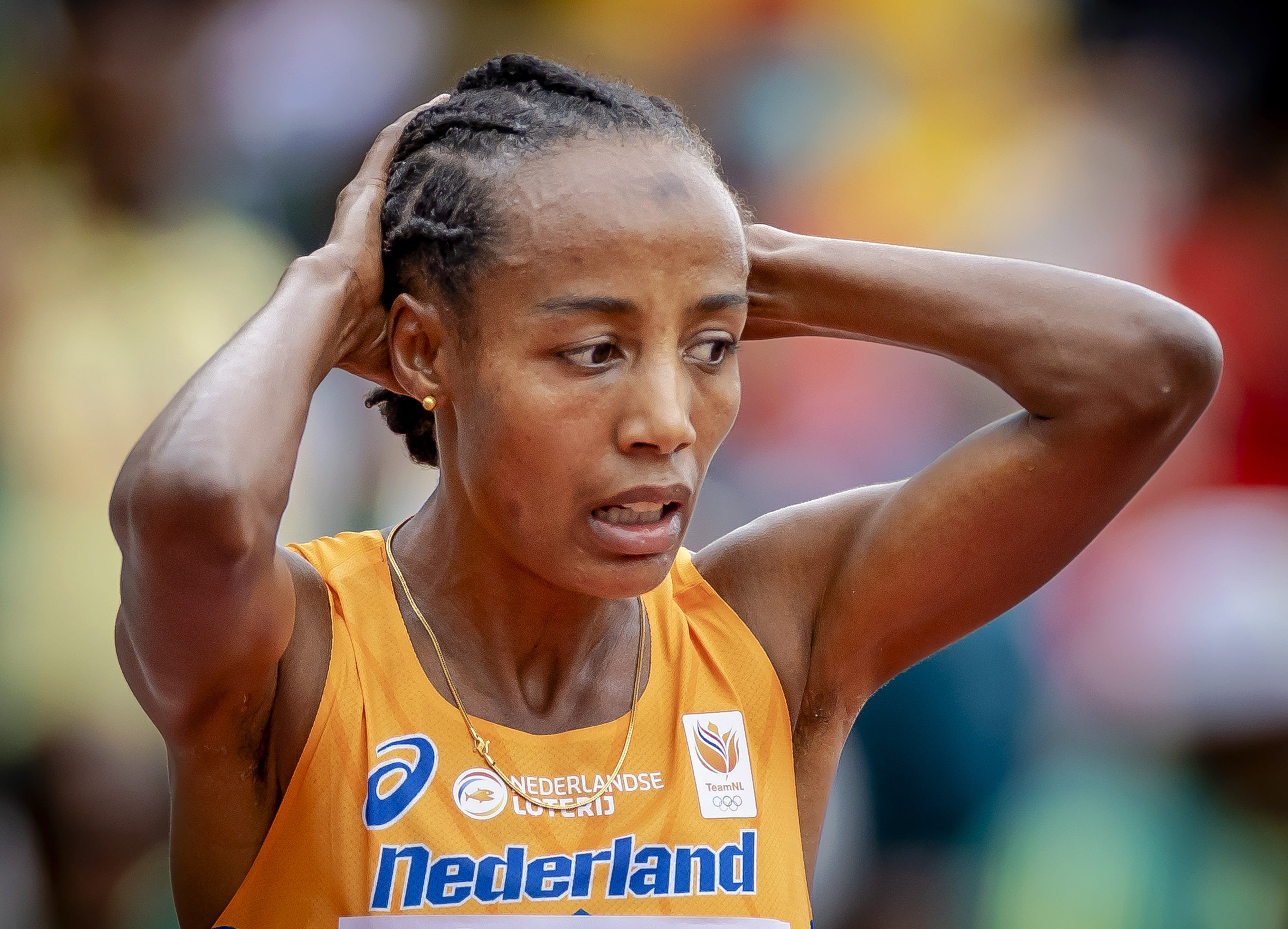 האצנית ההולנדית סיפאן חסן מאוכזבת