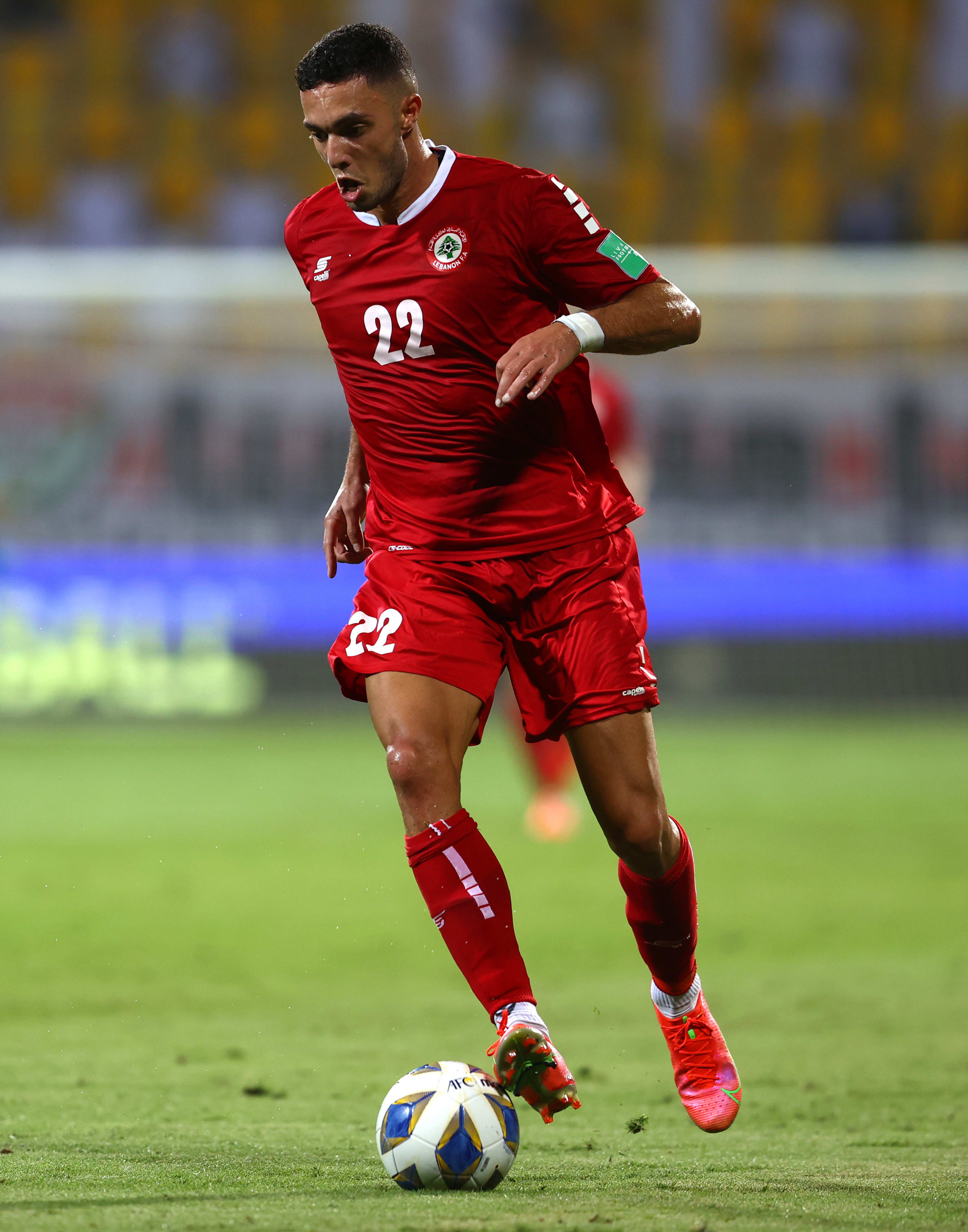 באסל ג'ראדי, שחקן נבחרת לבנון