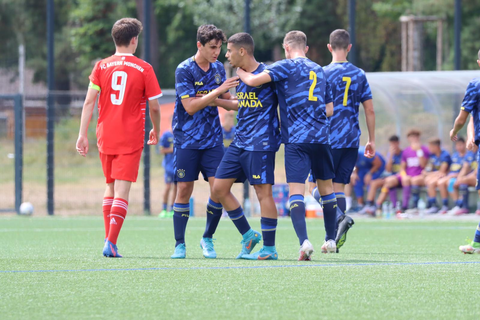 קבוצת נערים א' של מכבי תל אביב מול באיירן מינכן