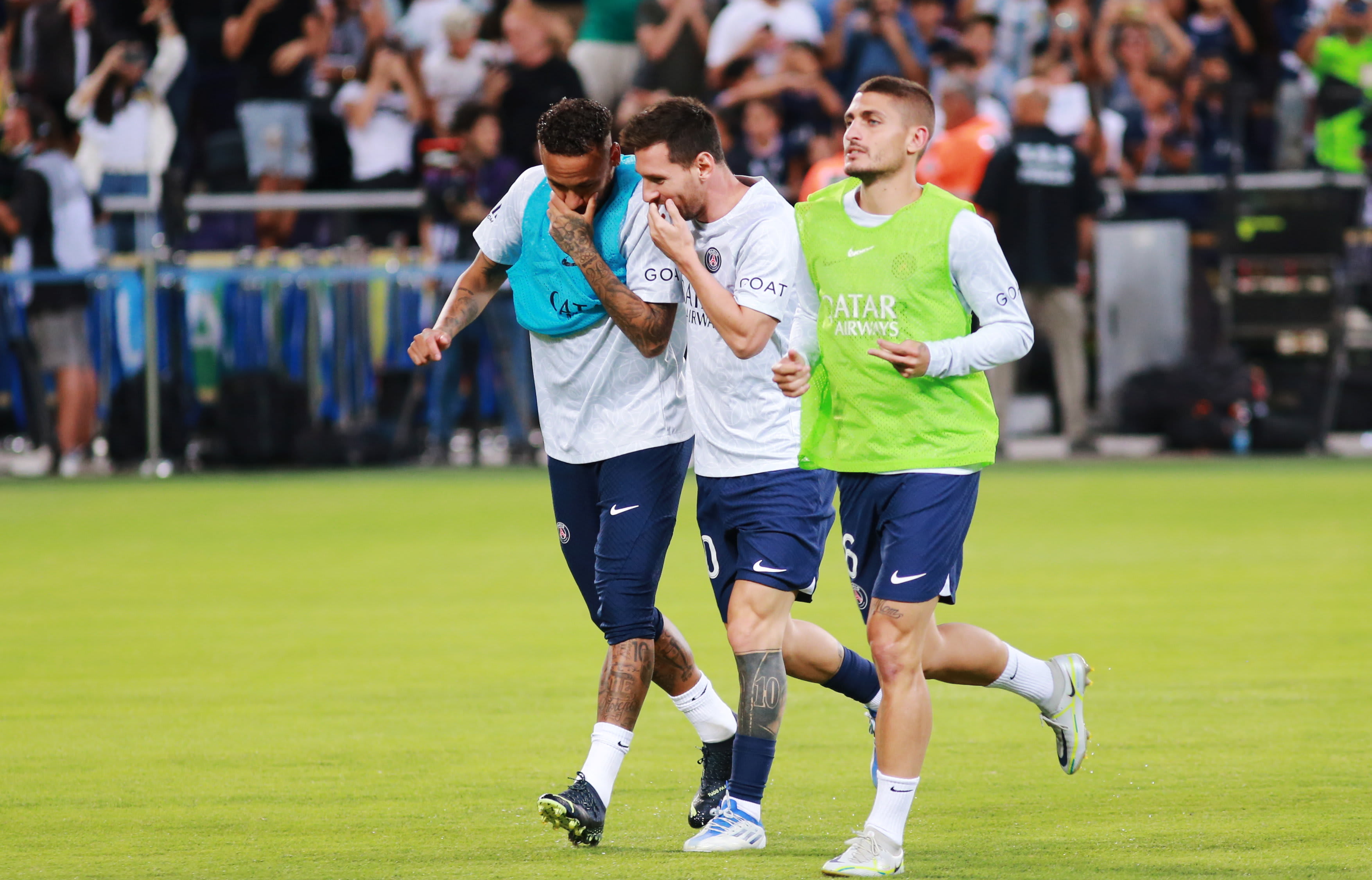 שחקני פריז סן ז'רמן, מרקו וראטי, ליאונל מסי, ניימאר