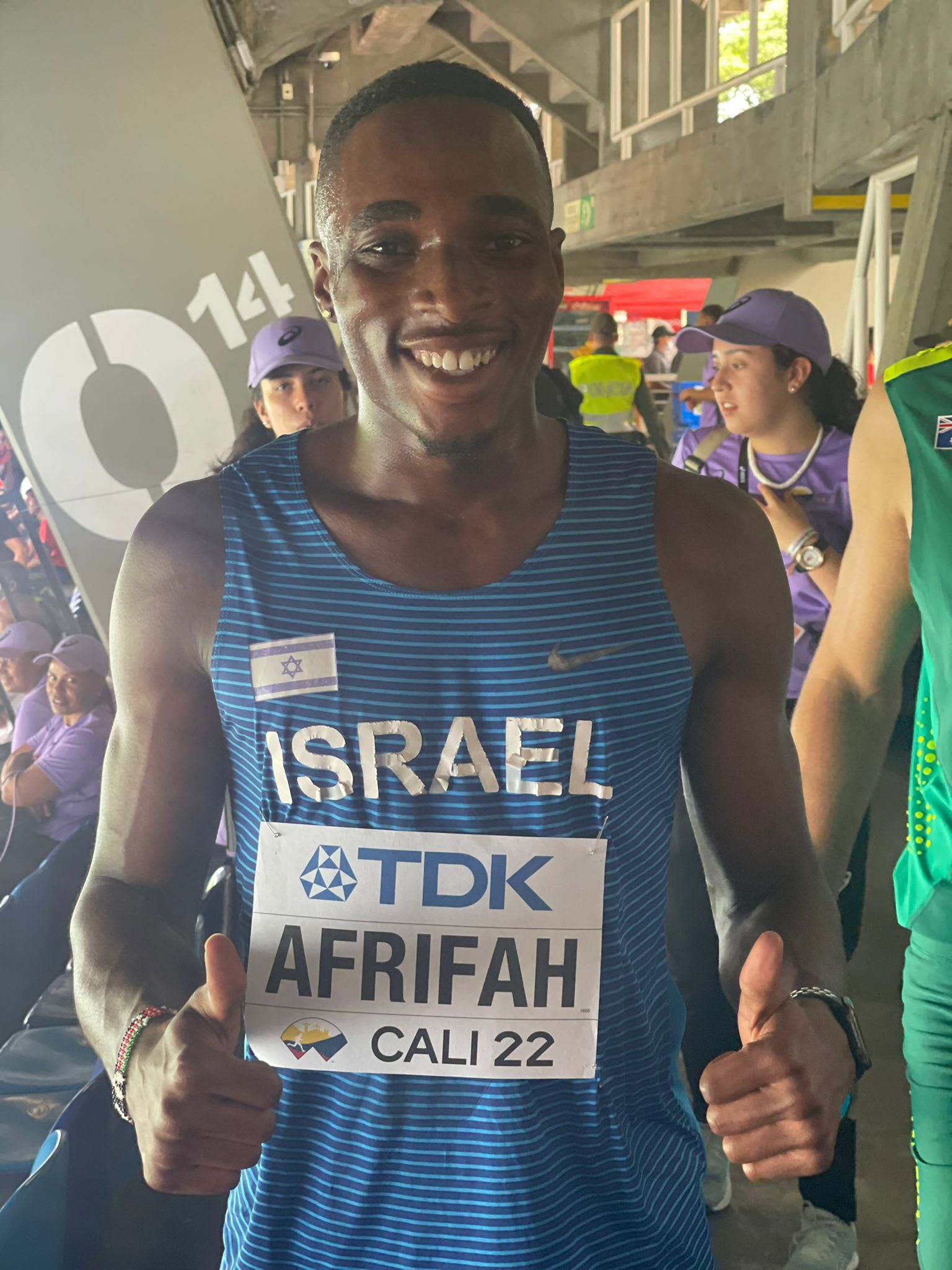 אצן ישראלי בלסינג אפריפה