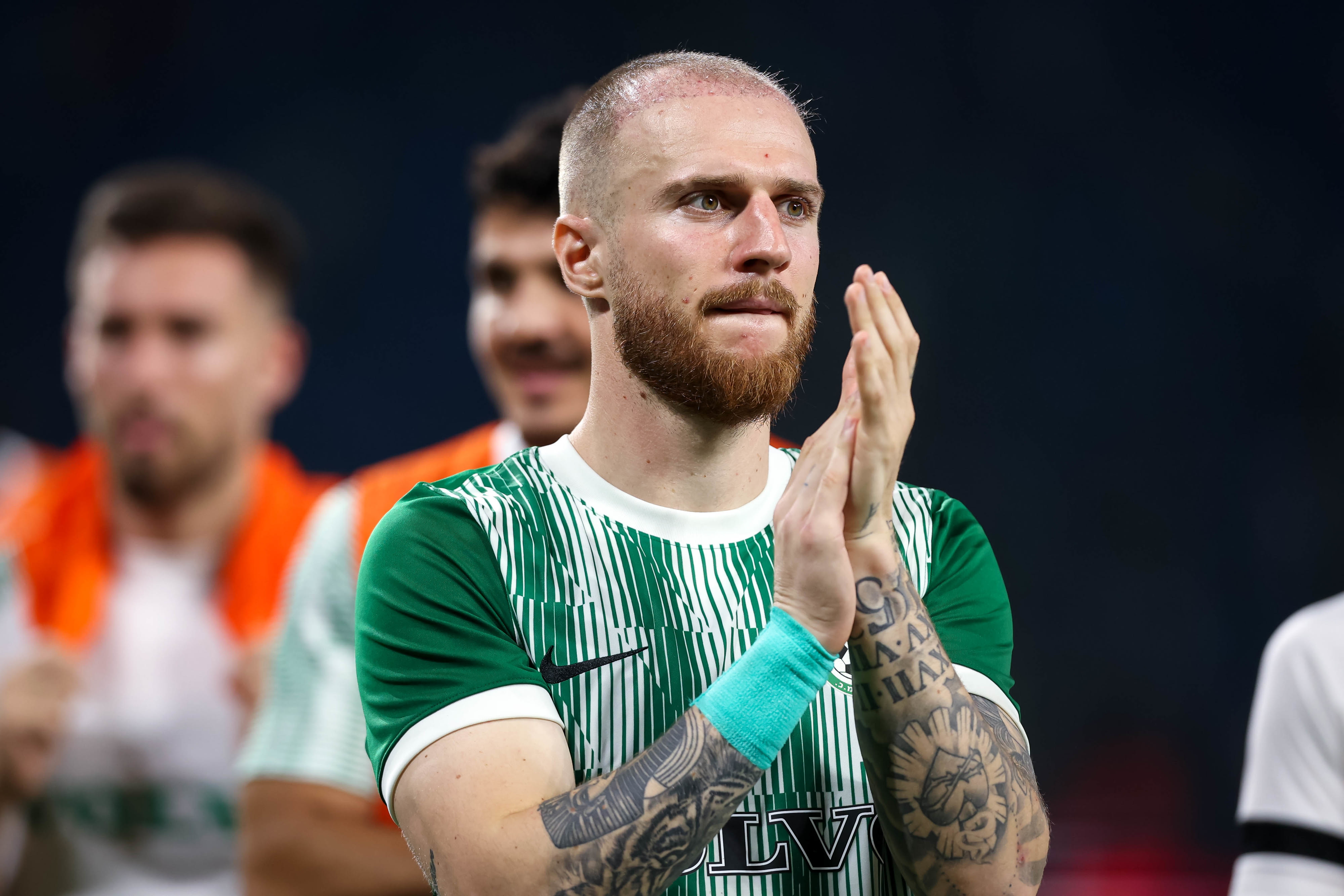 פייר קורנו שחקן מכבי חיפה חוגג שער