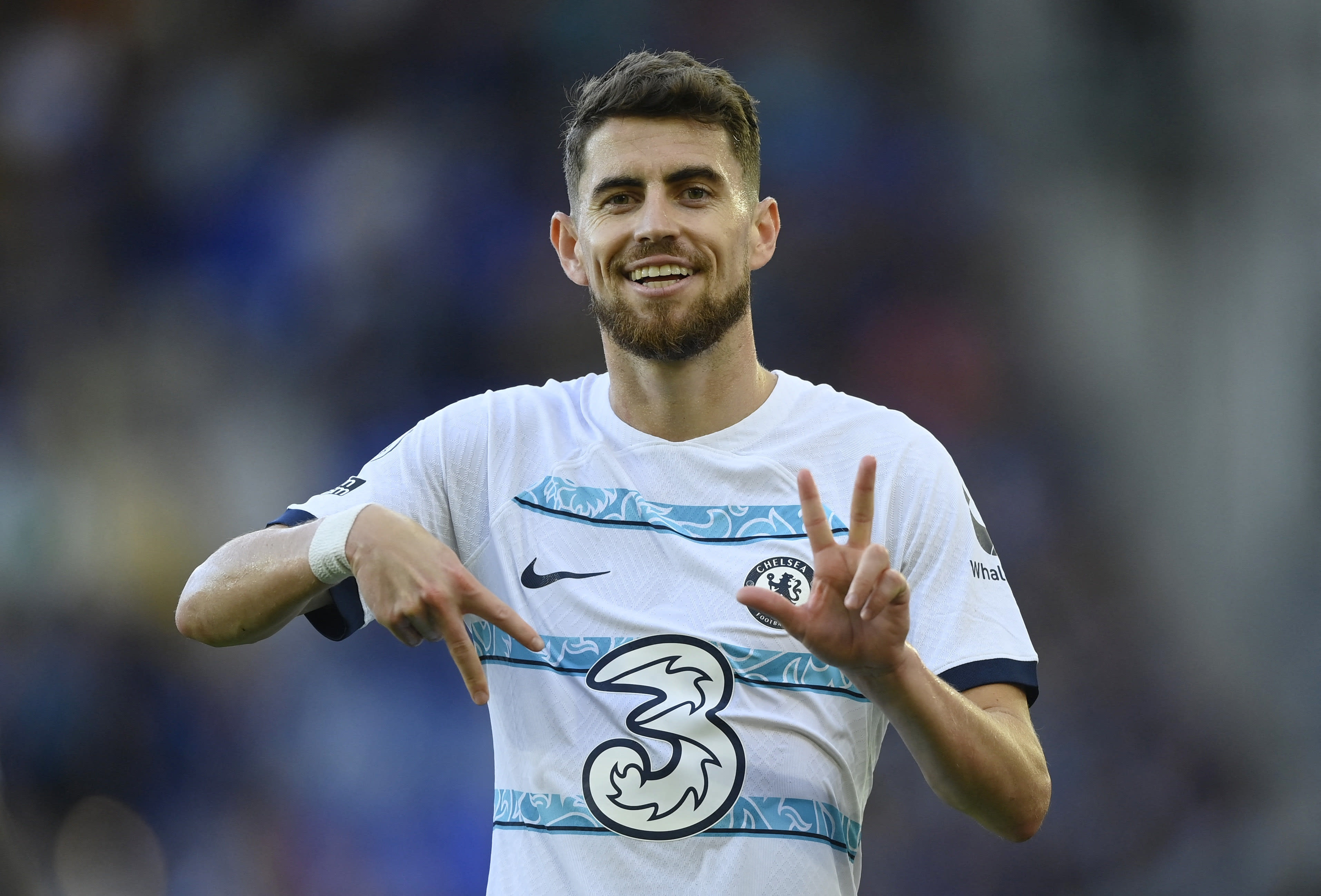 ז'ורז'יניו שחקן צ'לסי חוגג שער