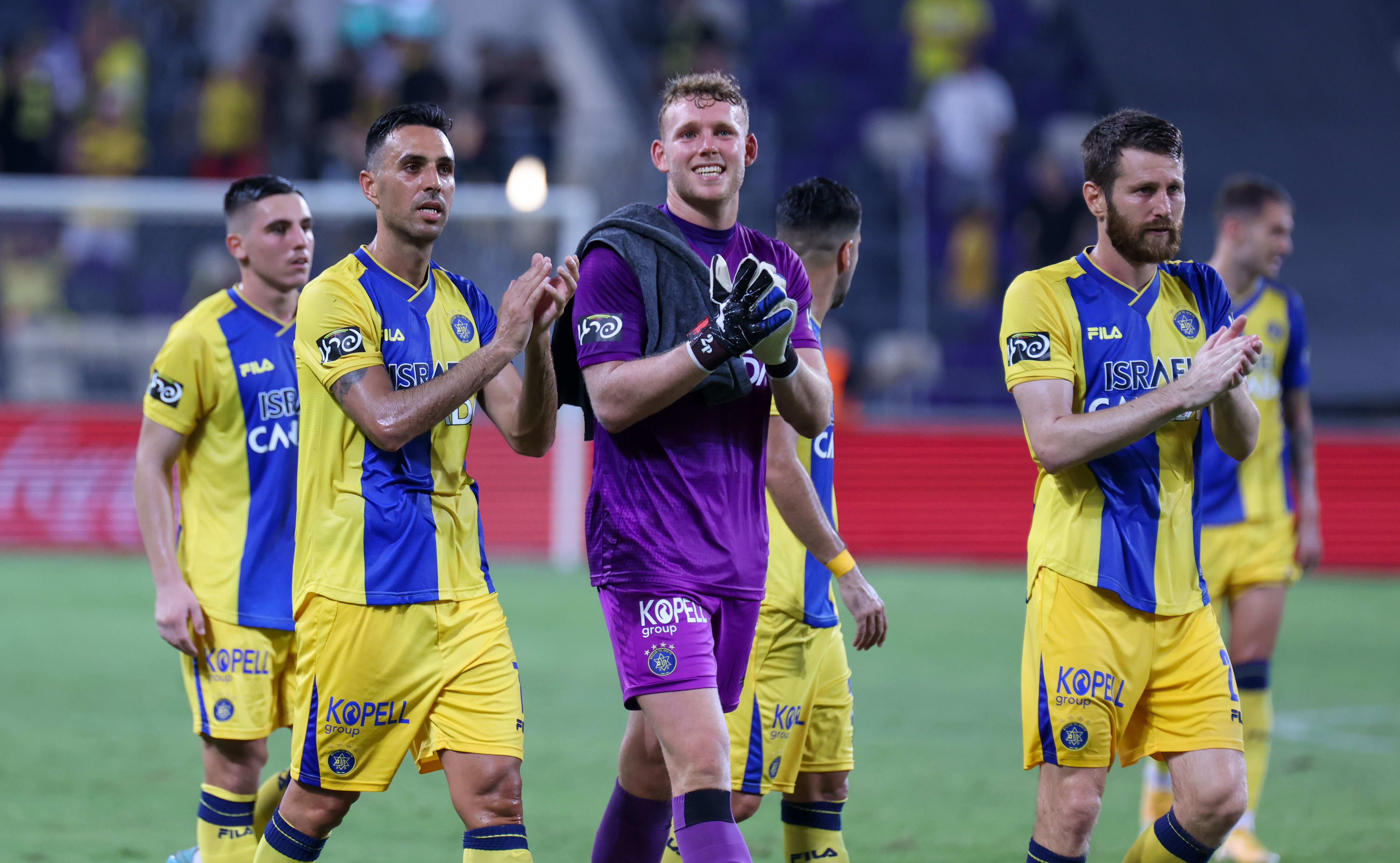 שחקני מכבי תל אביב שרן ייני, דניאל פרץ, ערן זהבי