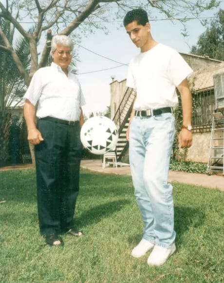 איתן טייב עם דוד לוי, 1994