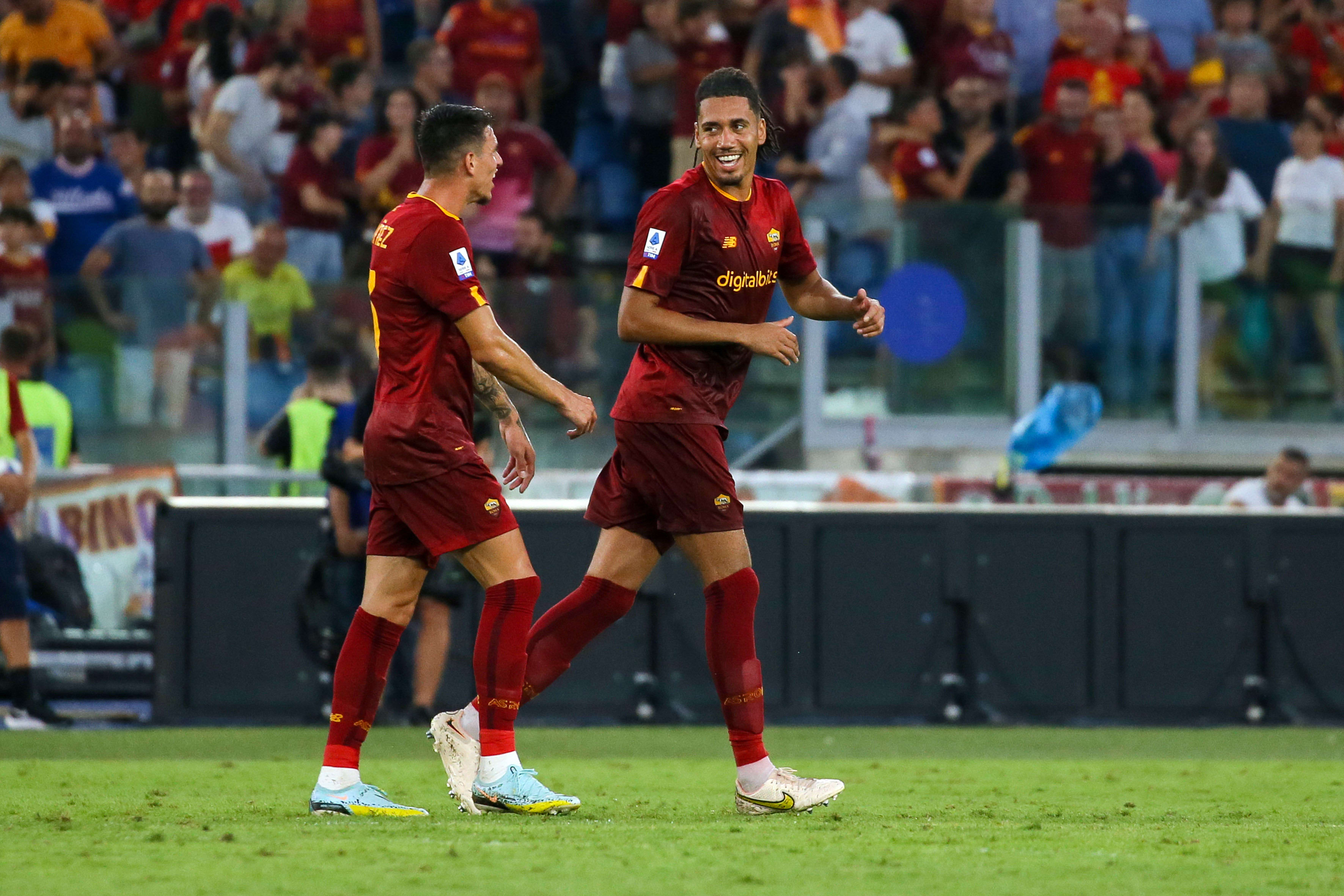 כריס סמולינג חוגג שער לזכות רומא