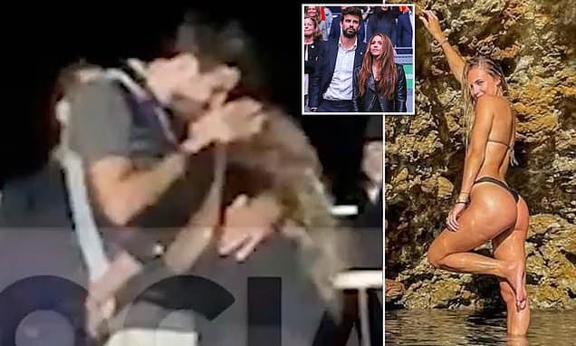 ג'רארד פיקה עם בת הזוג החדשה