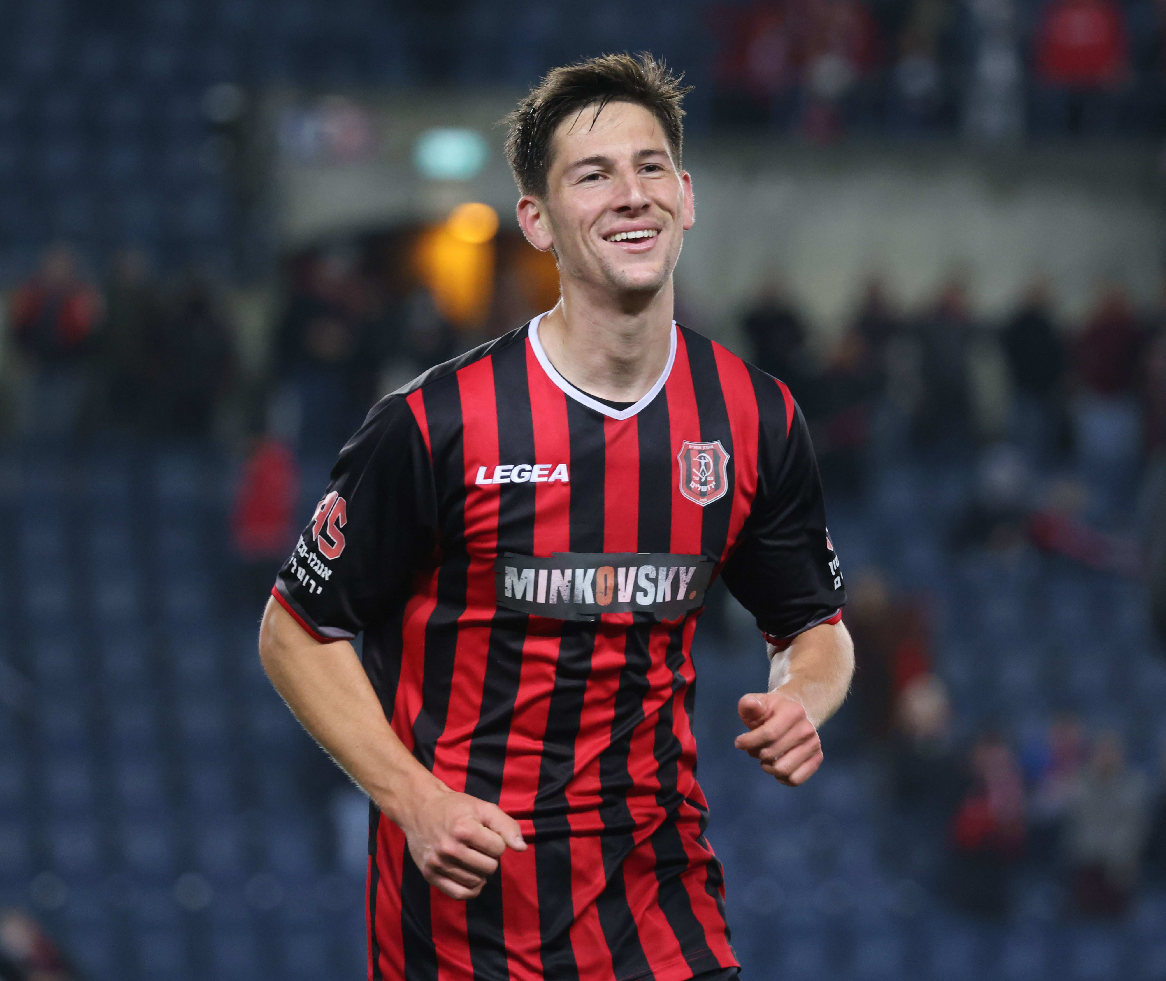 גוני נאור שחקן הפועל ירושלים חוגג שער