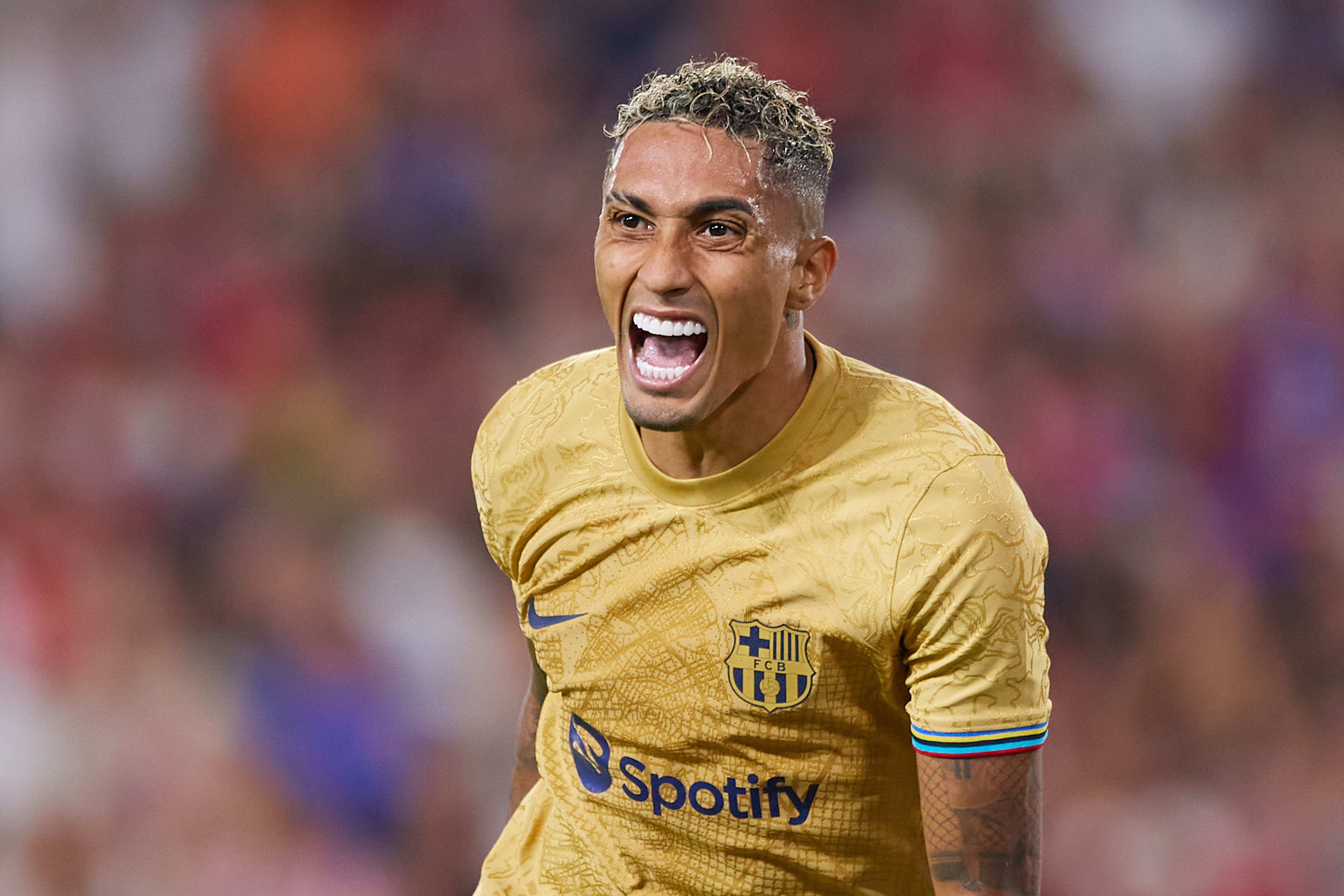 ראפיניה, שחקן ברצלונה חוגג שער