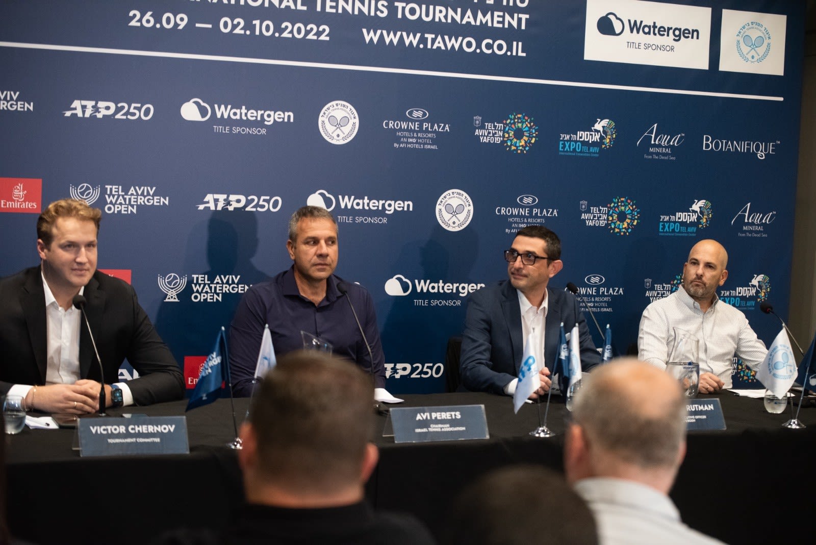 אבי פרץ, מסיבת עיתונאים לקראת טורניר ה-ATP בתל אביב