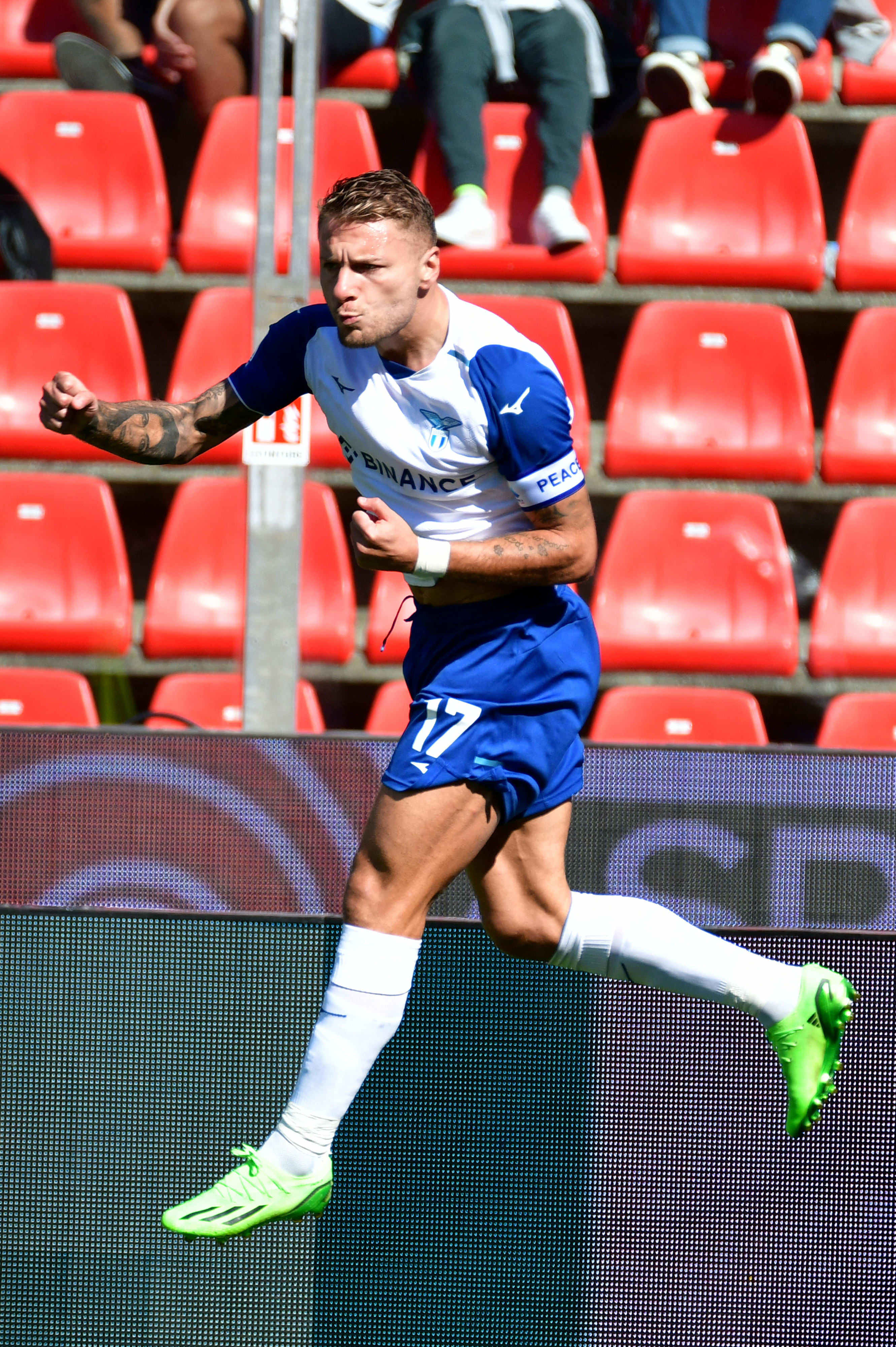 צ'ירו אימובילה שחקן לאציו חוגג שער