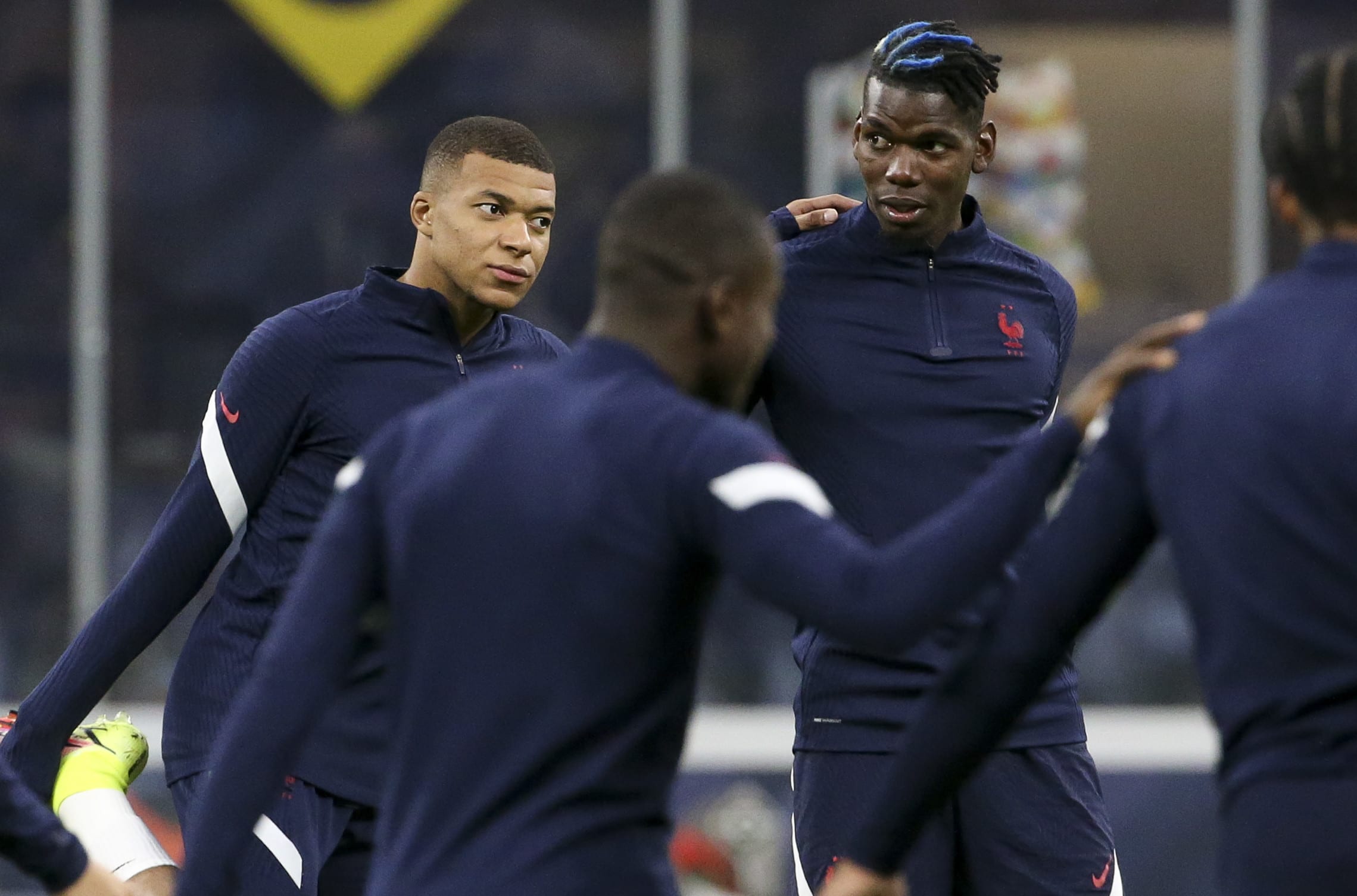 שחקני נבחרת צרפת פול פוגבה, קיליאן אמבפה