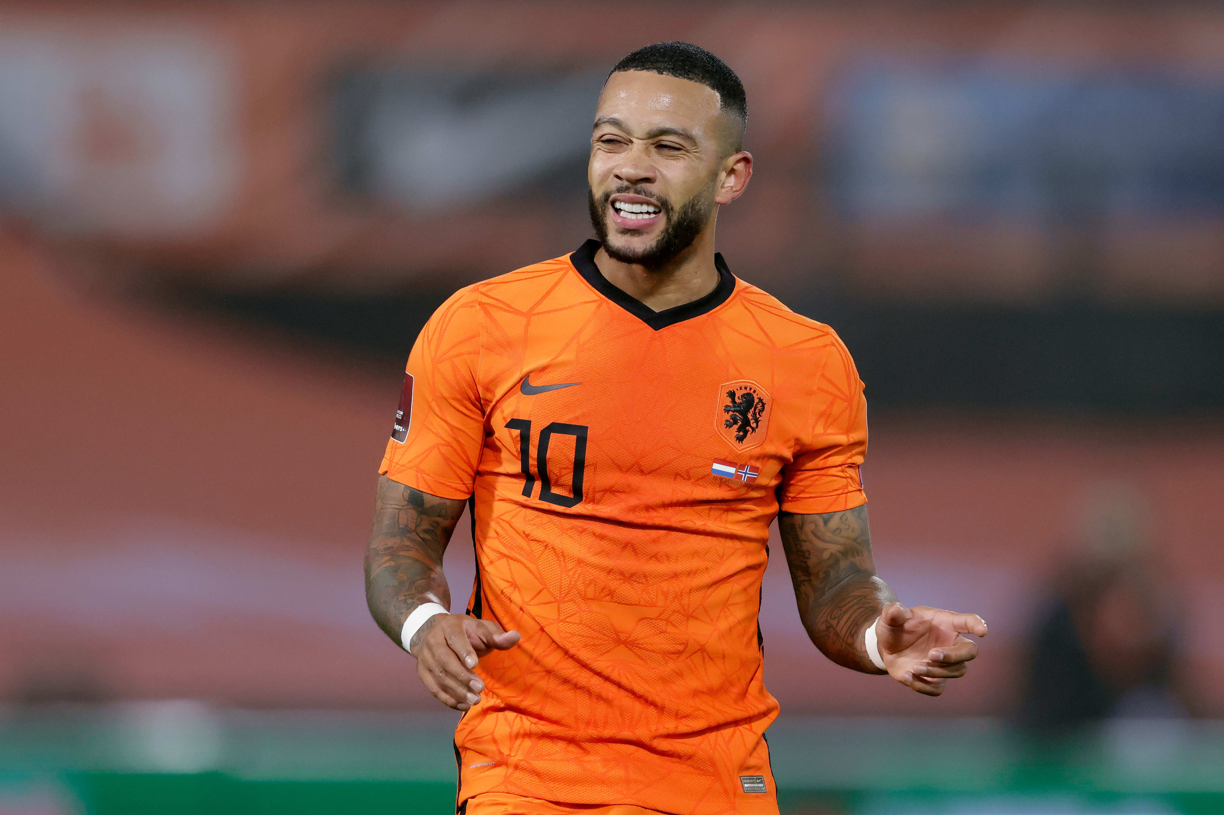 Netherlands national team player Memphis Depay