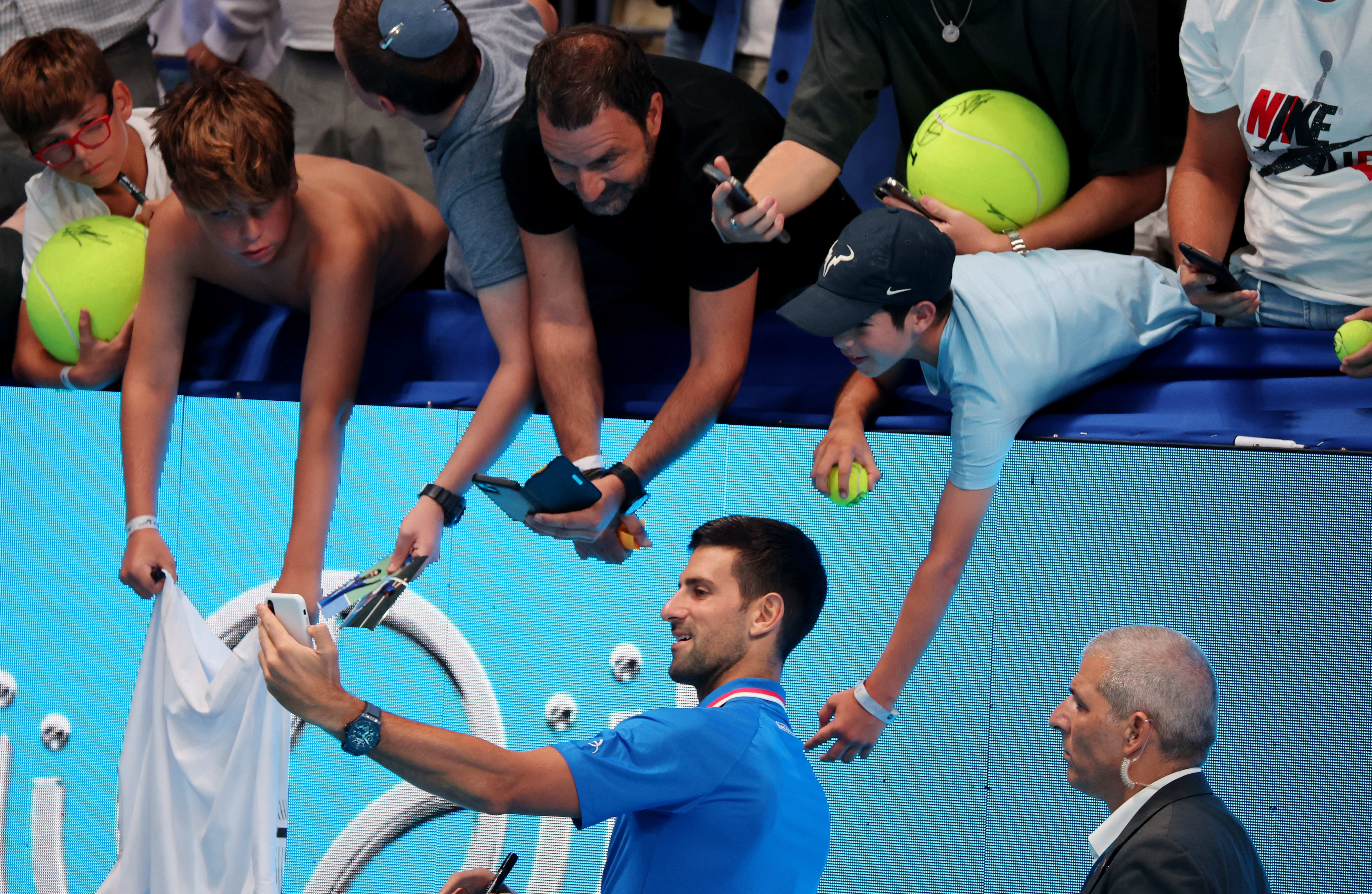 נובאק דג'וקוביץ' חותם למעריצים, טורניר ווטרג'ן, ATP תל אביב