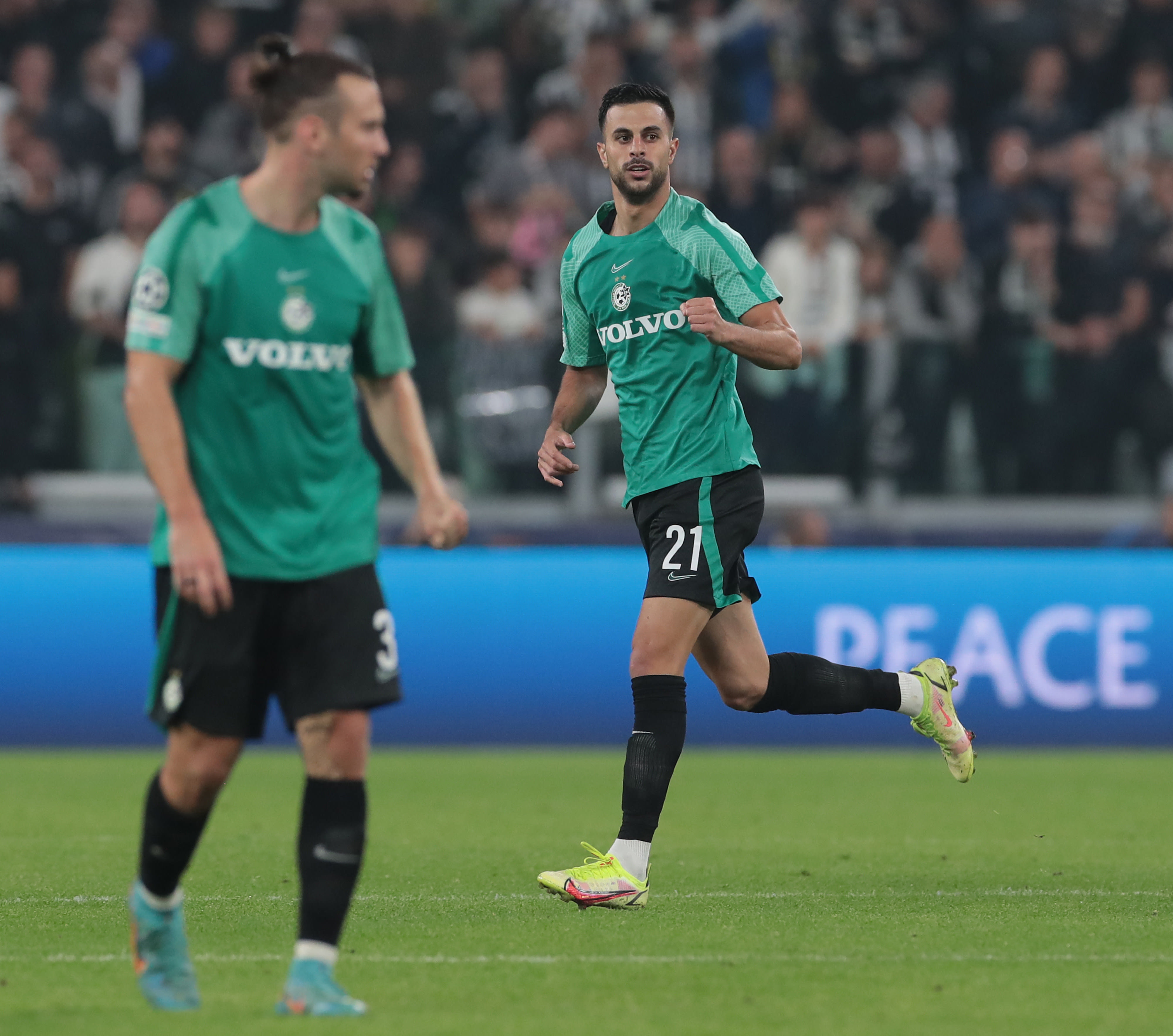 דין דוד, שחקן מכבי חיפה, אחרי השער נגד יובנטוס