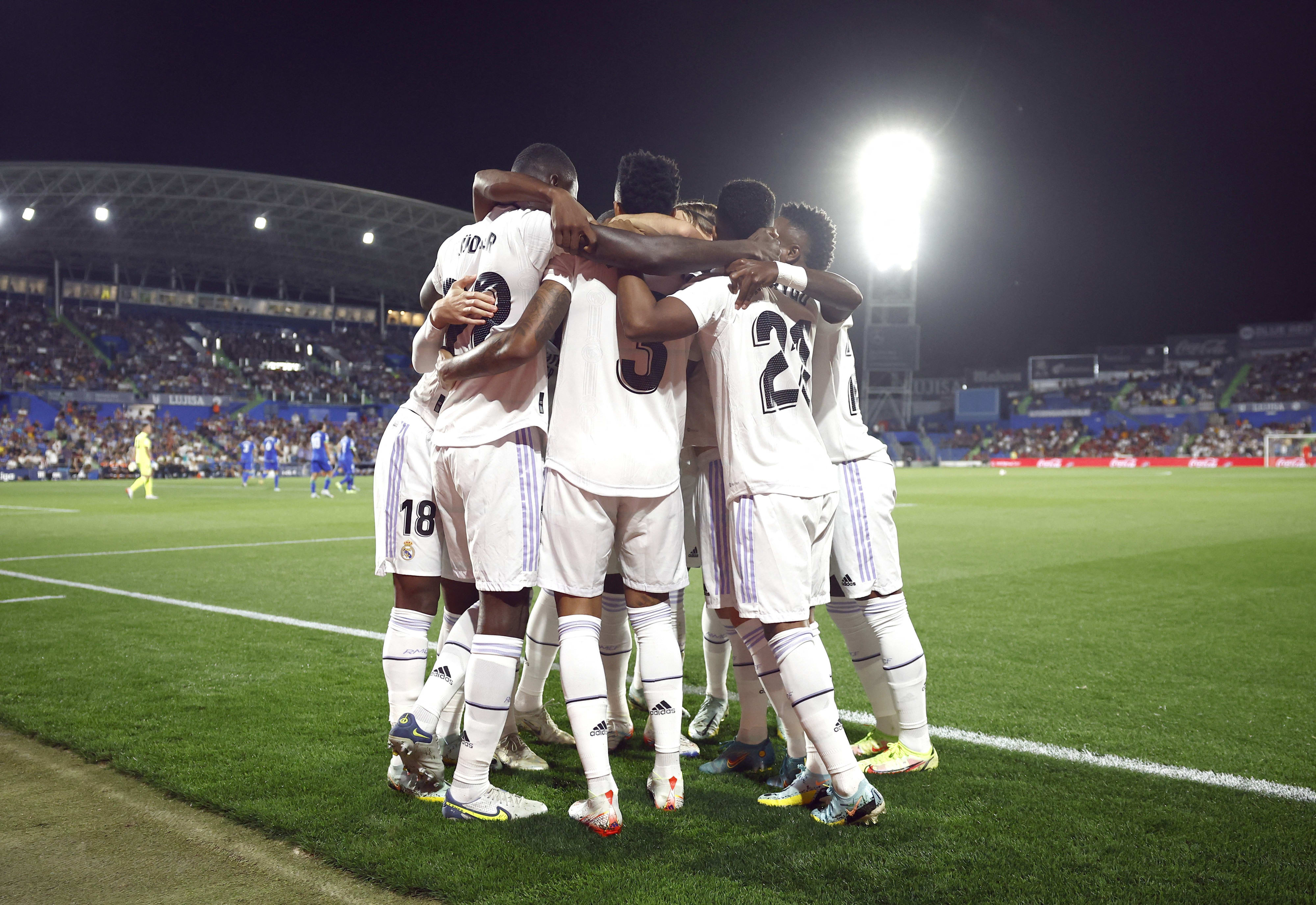 שחקני ריאל מדריד חוגגים