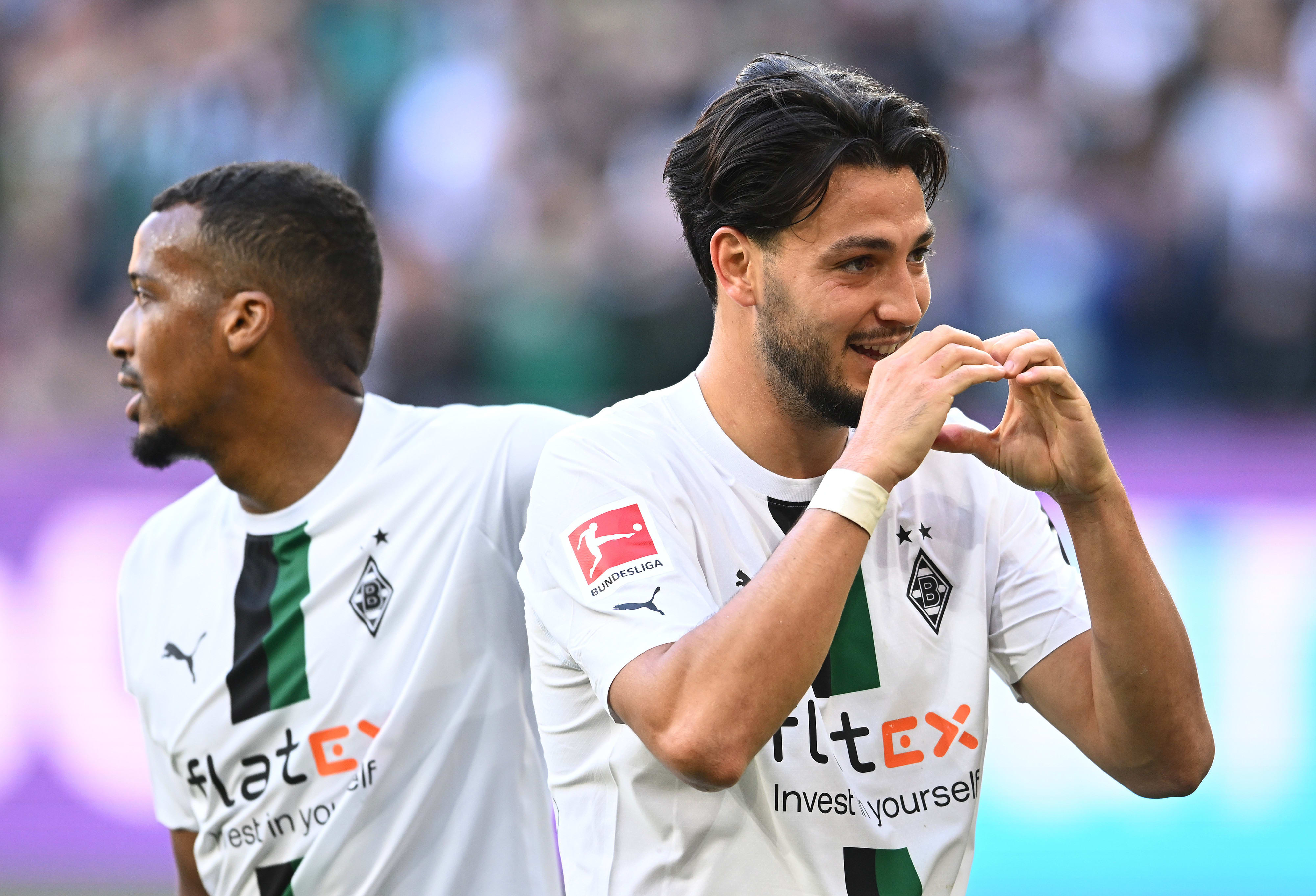 רמי בנסבאיני שחקן בורוסיה מנשנגלדבאך חוגג שער