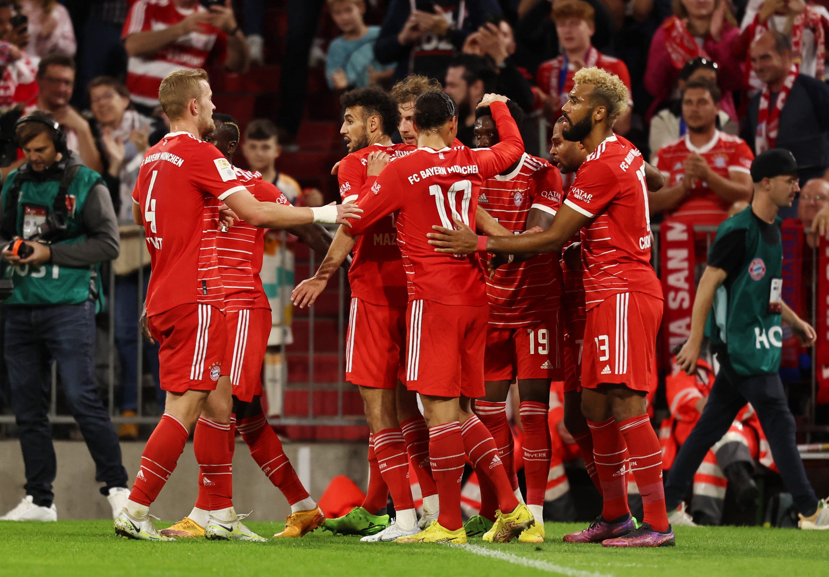 שחקני באיירן מינכן חוגגים