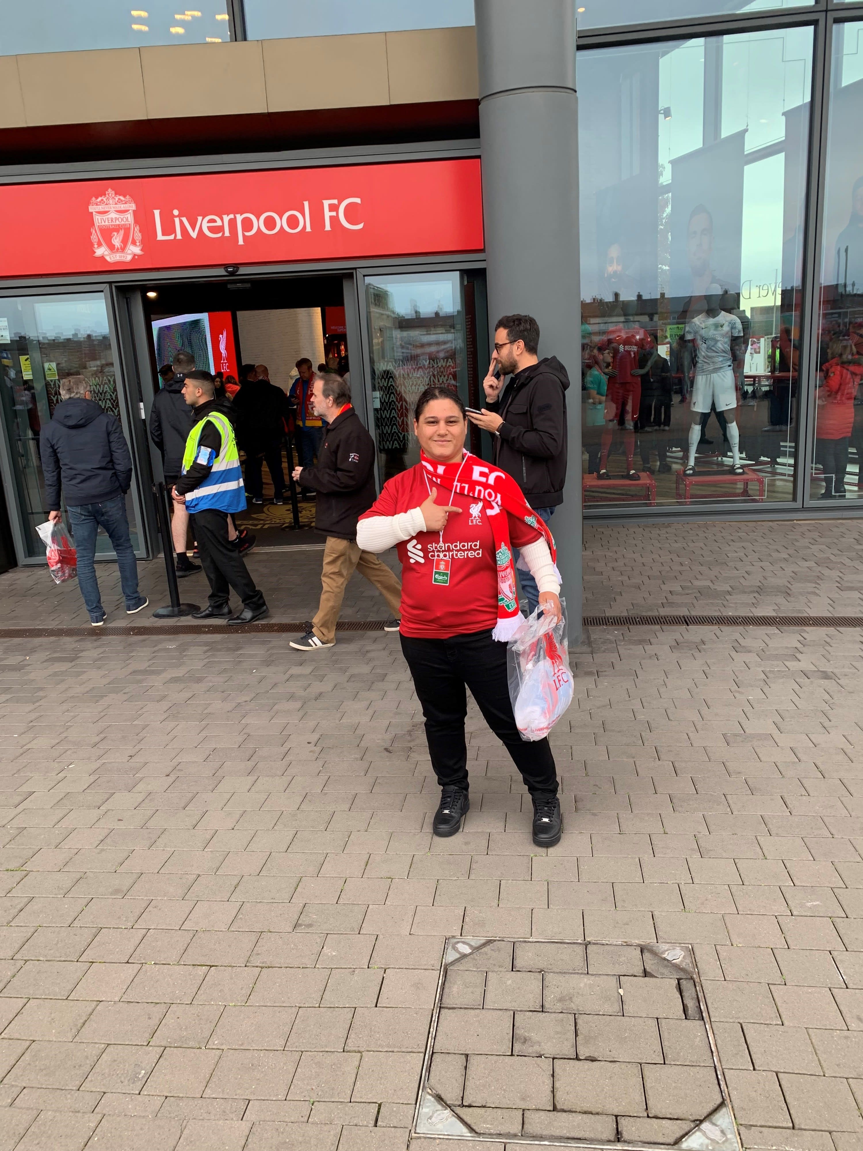 אורטל מרציאנו במשחק של ליברפול